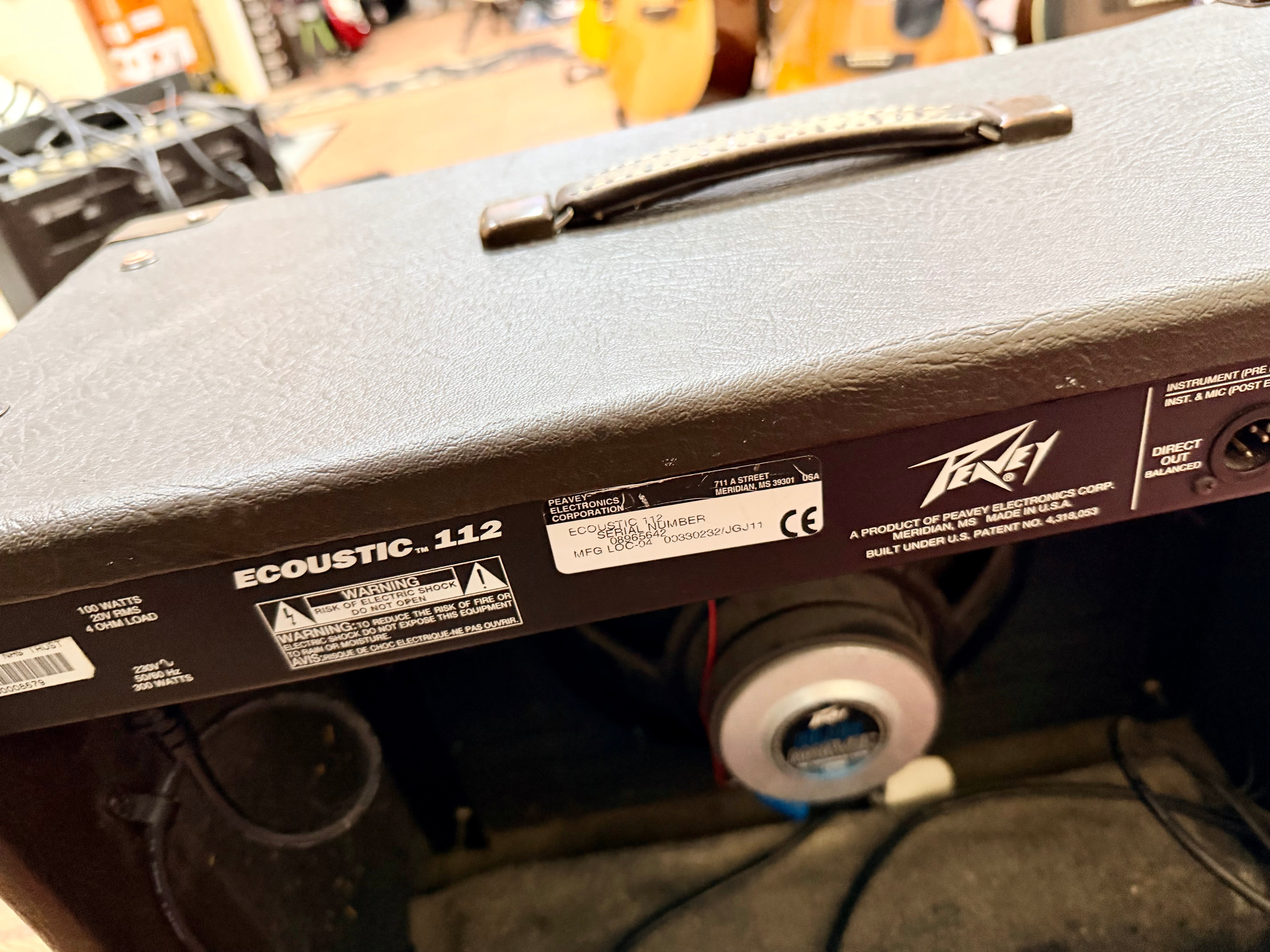 🎸 Peavey Ecoustic 112 Acoustic Guitar Amplifier~ 100w Combo Amp 🎸