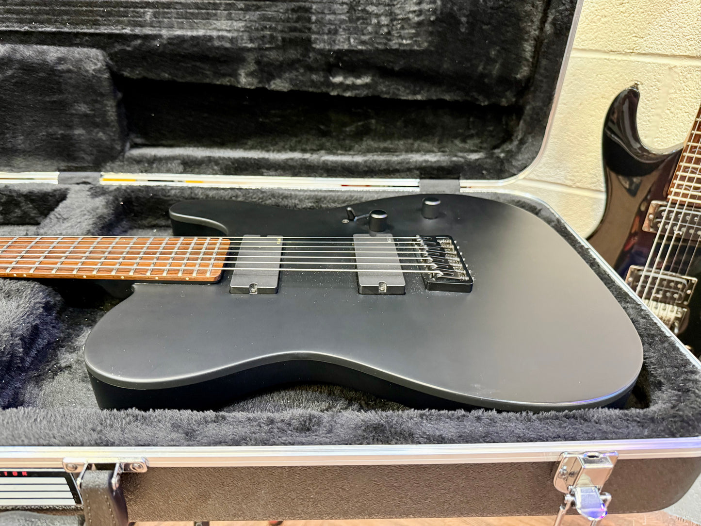 🔥MINT🔥 ESP LTD TE-407 7 String Electric Guitar~ Satin Black + Gator Hard Case!