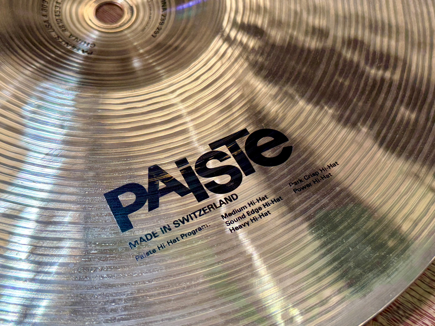 🥁 Paiste Signature 14” Dark Crisp Hi-Hats~ Pair Of Hi Hat Cymbals~ Excellent 🥁