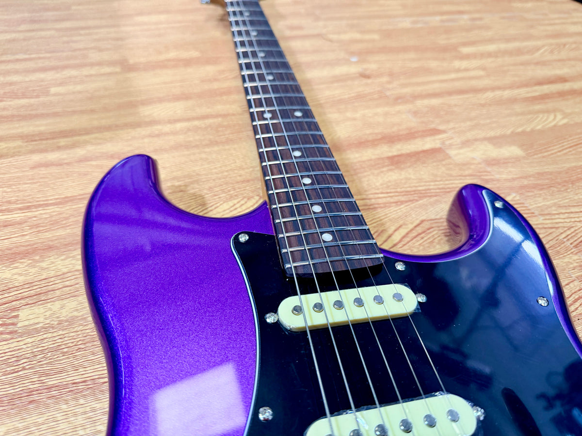 Jet Guitars JS-300~ Metallic Plum~ Rosewood Fingerboard~ Roasted Maple Neck