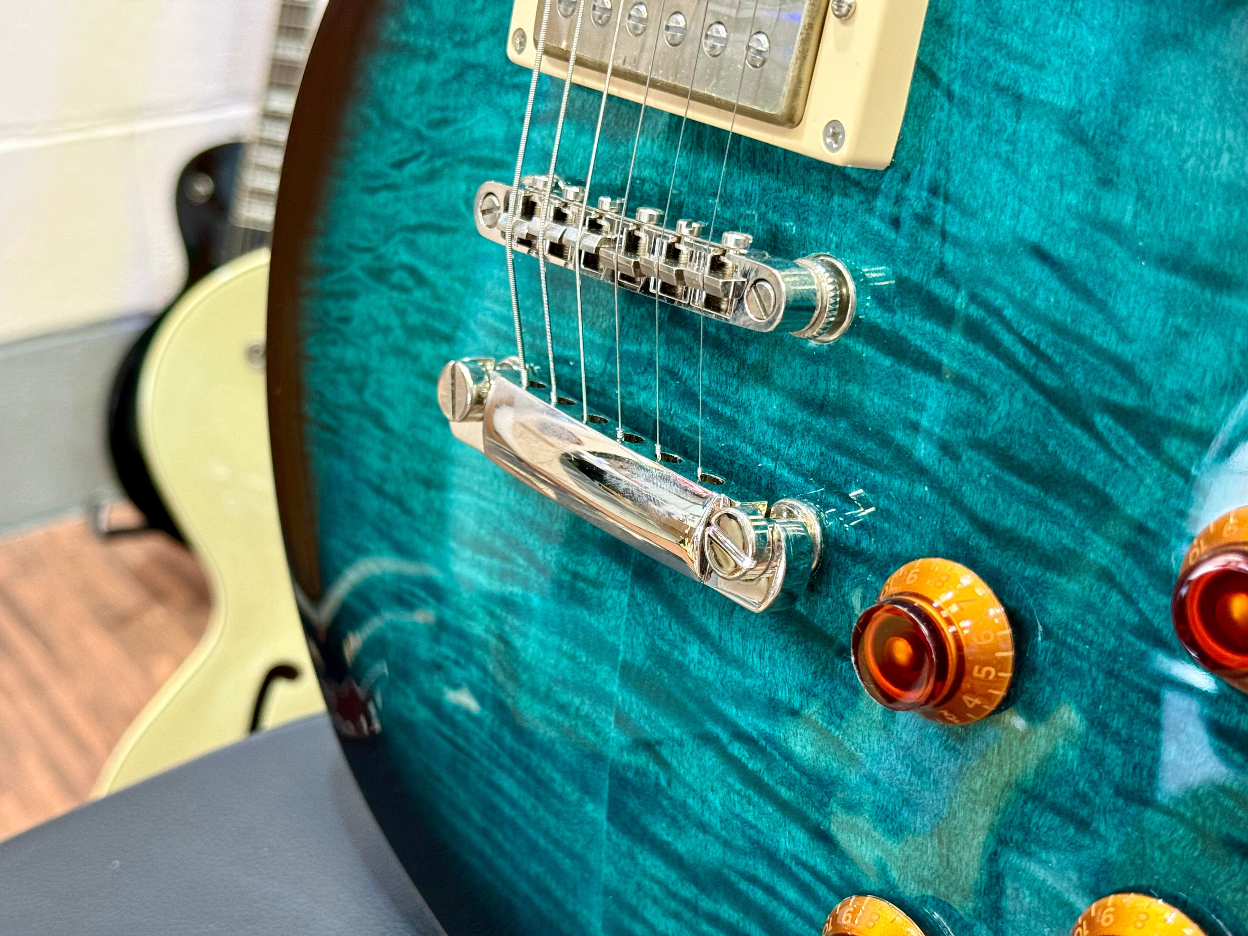 🌟 2025 LAUNCH OFFER 🌟 Cort CR250 Les Paul Guitar~ Dark Blue Burst + BAG!