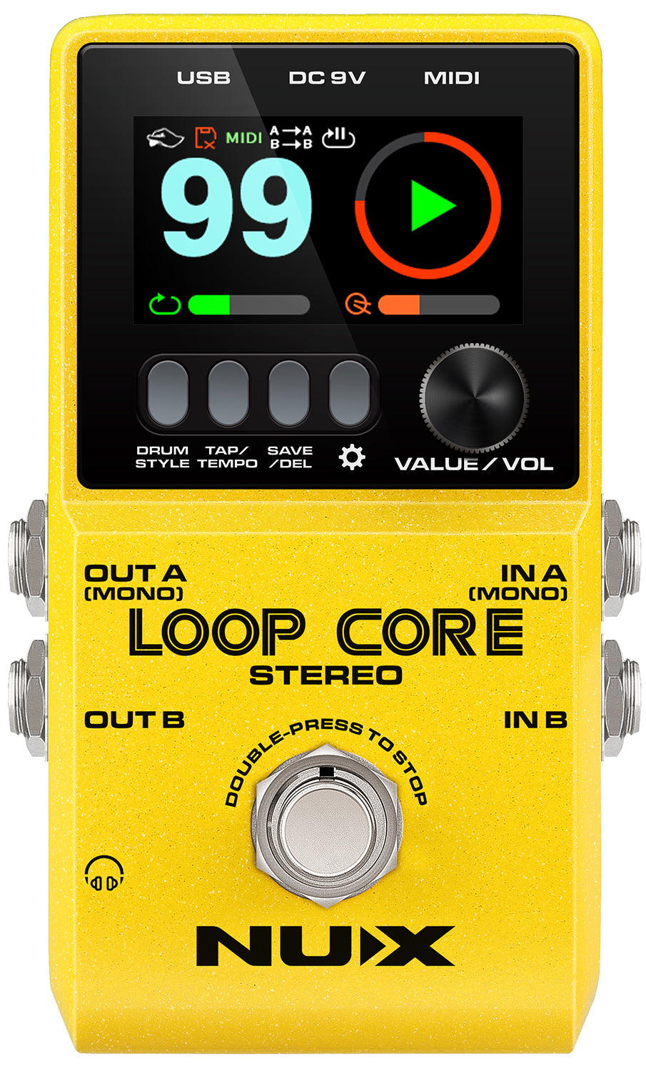 NU-X Loop Core Stereo Pedal with drum machine~ looper