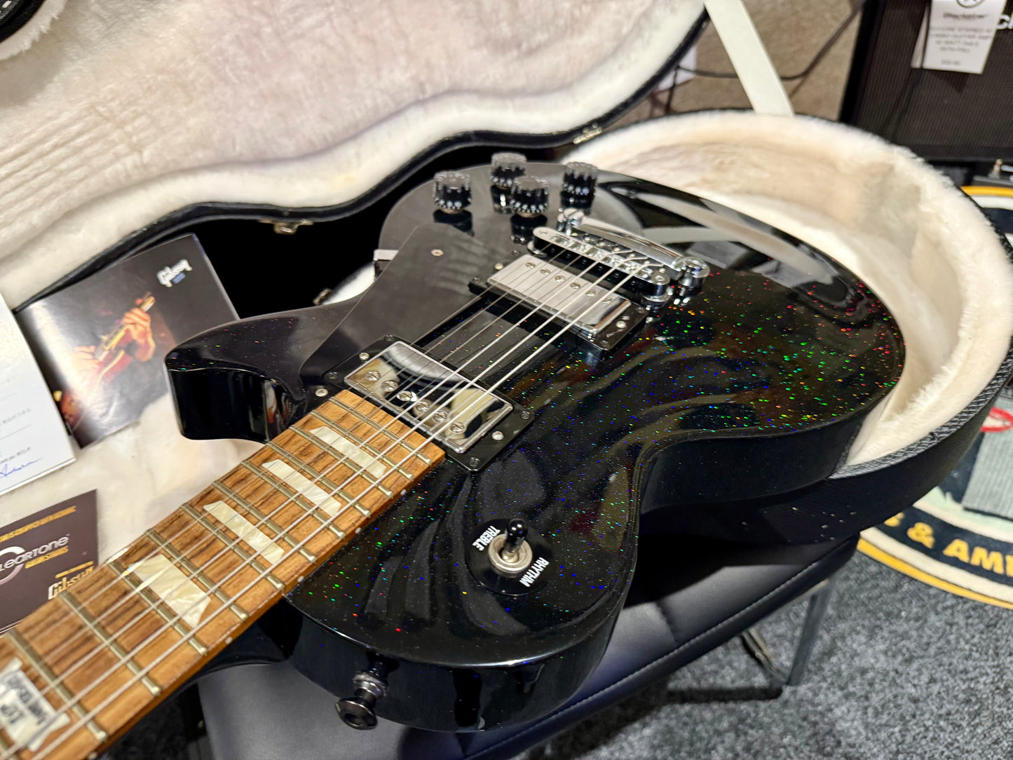 ✨120th ANNIVERSARY ✨ Gibson Les Paul Studio Pro Graphite Pearl Sparkle~USA 2014