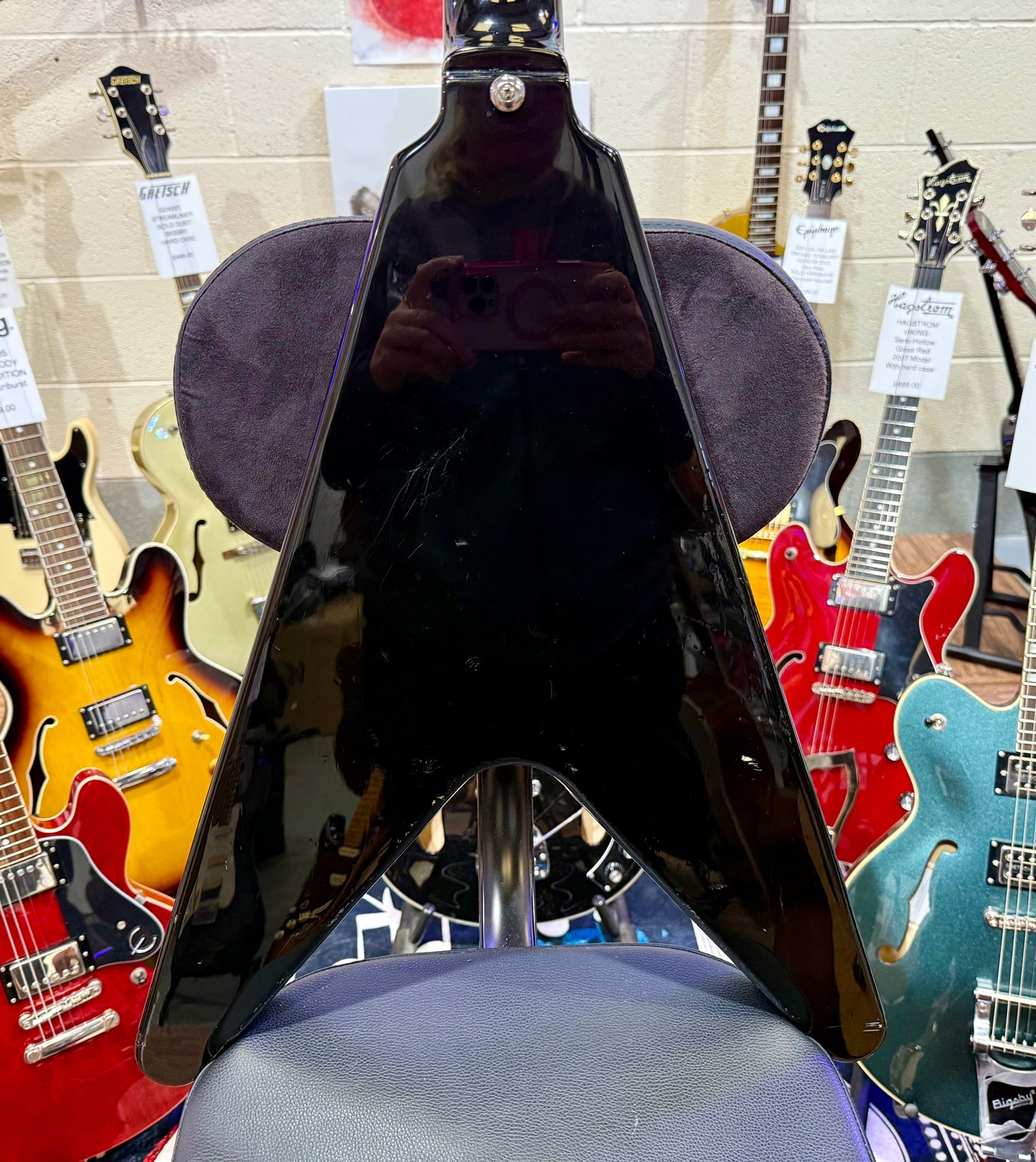 🔥KOREA 2000🔥 Epiphone ‘67 Reissue Flying V In Black/Ebony~ By Gibson~ RARE!