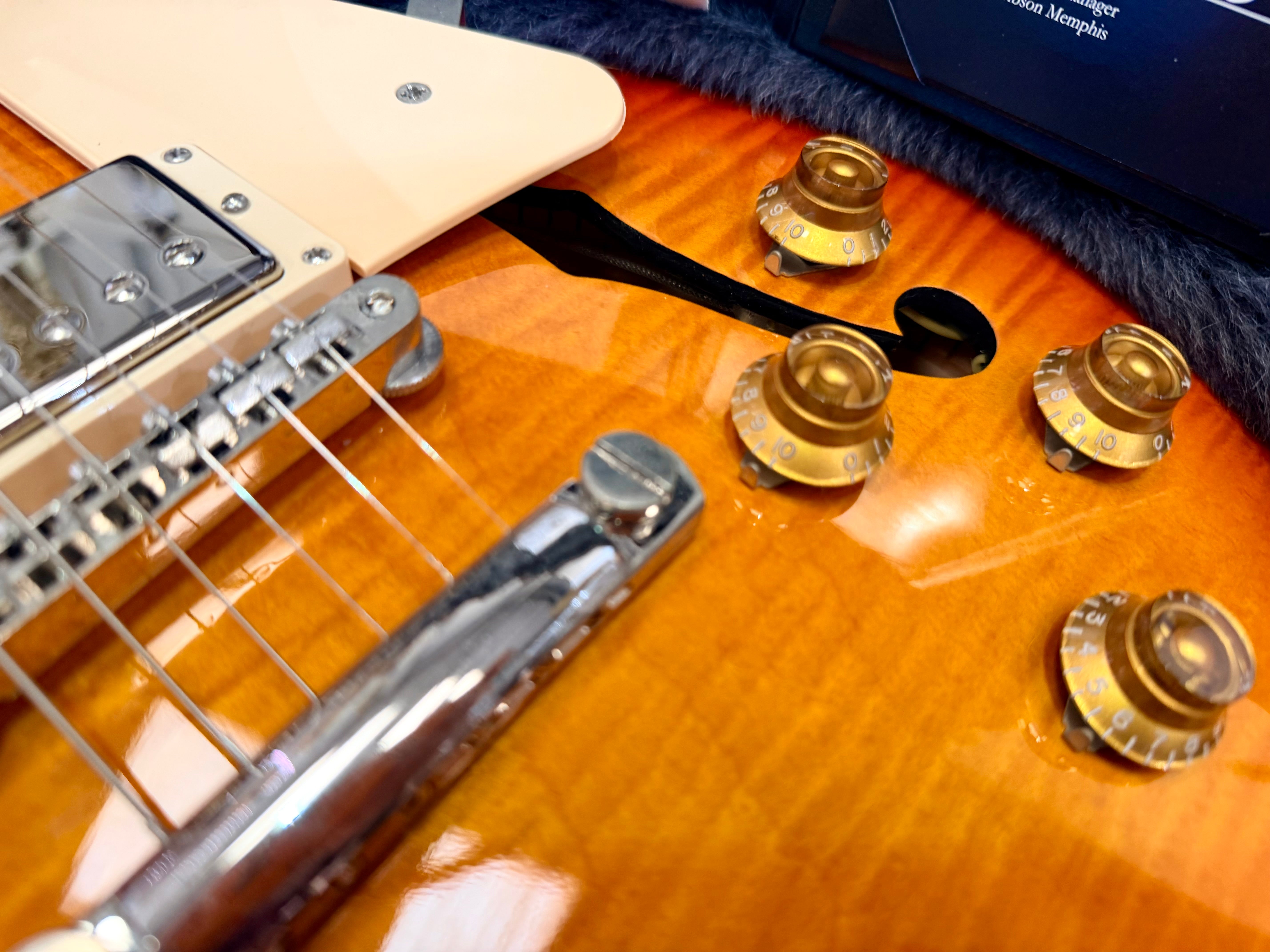 🔥RARE🔥 Gibson Memphis ES-Les Paul 2014~ Honey Burst Semi-Hollow~ USA + Case/COA