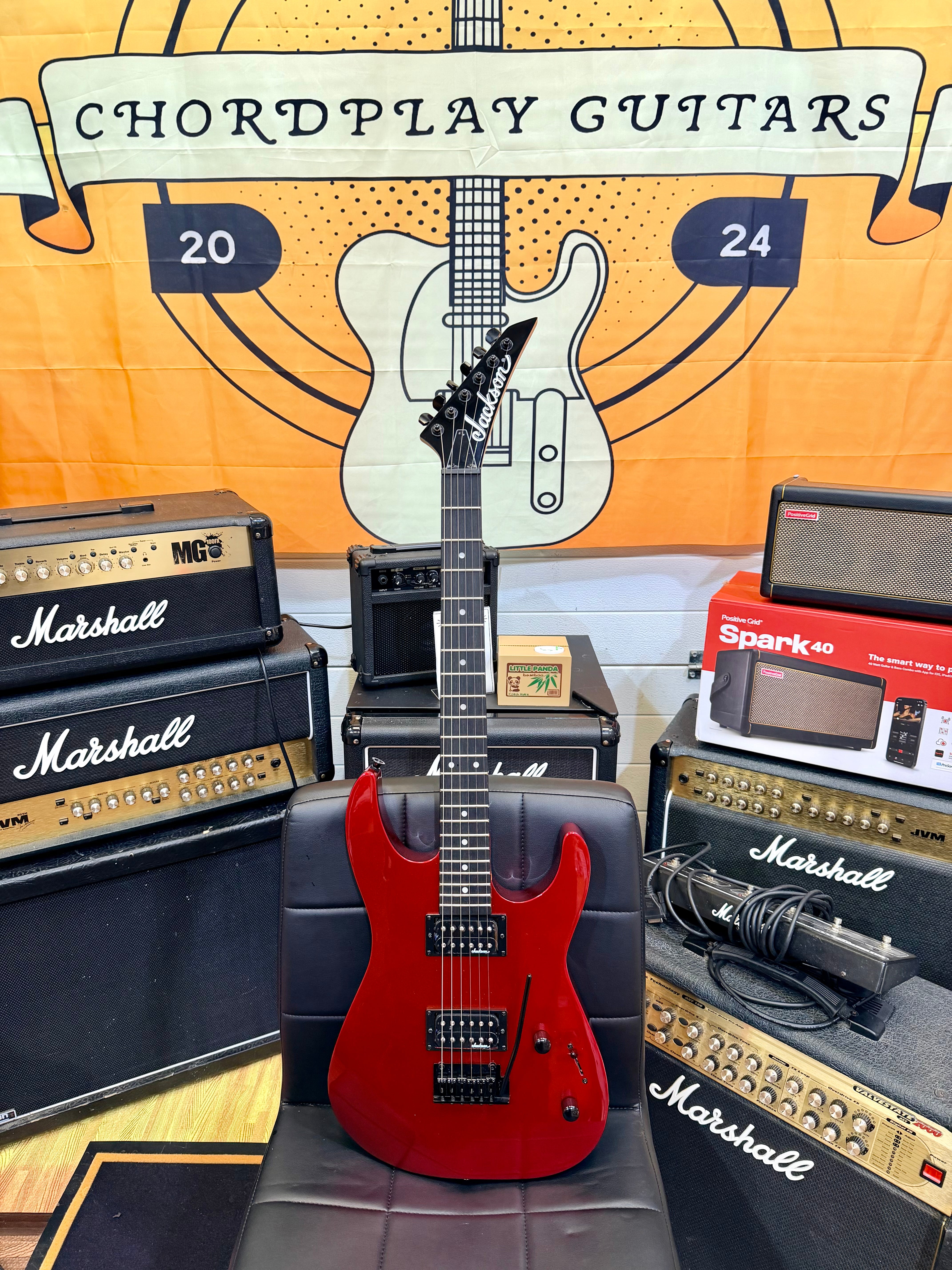 🔥NEW🔥 Jackson JS11 Dinky Metallic Red HH~ Electric Guitar Open Box!