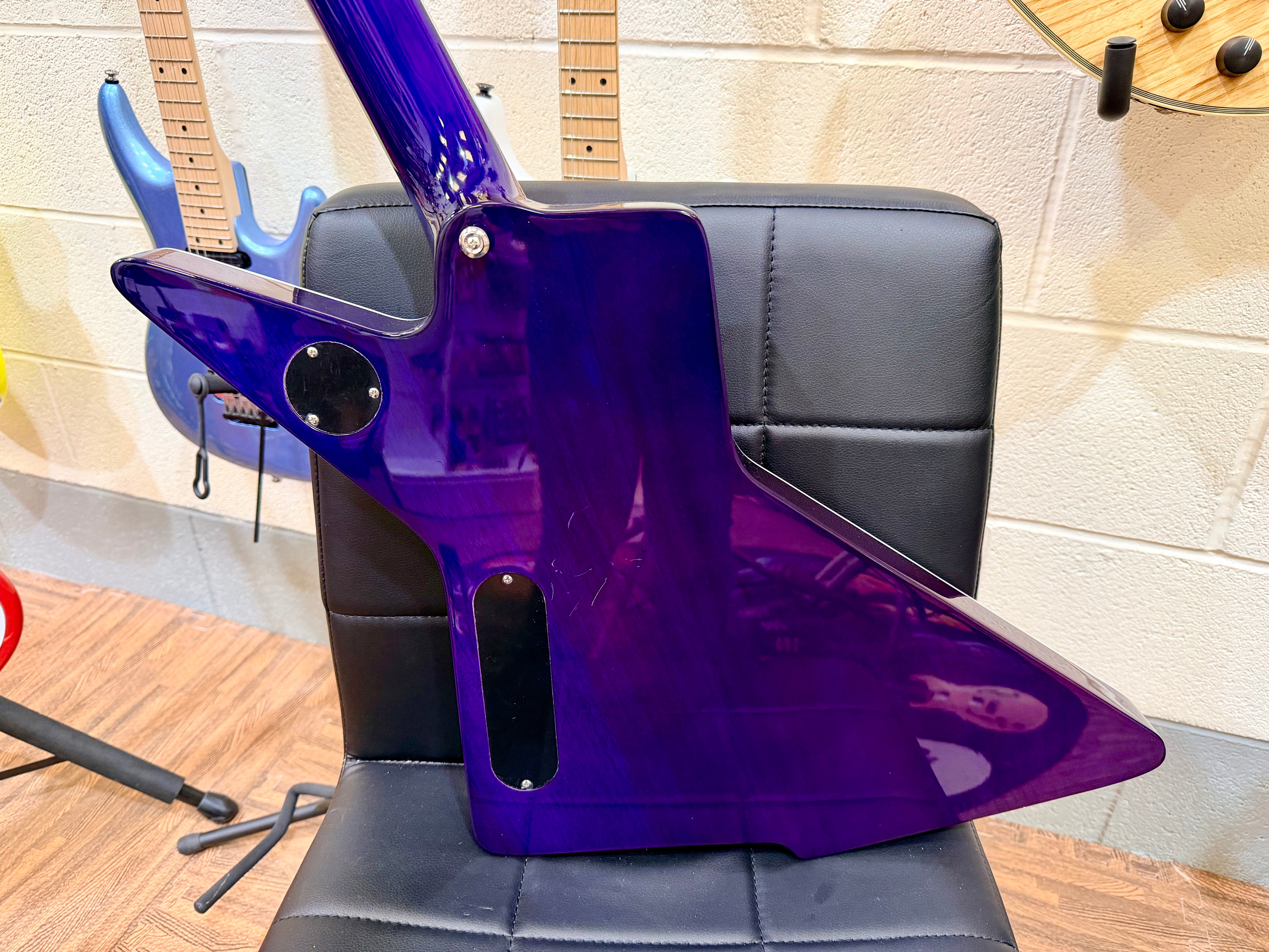 🔥2024🔥 Westcreek Destroyer Electric Guitar~ Explorer Body Shape~ Purple Burst!