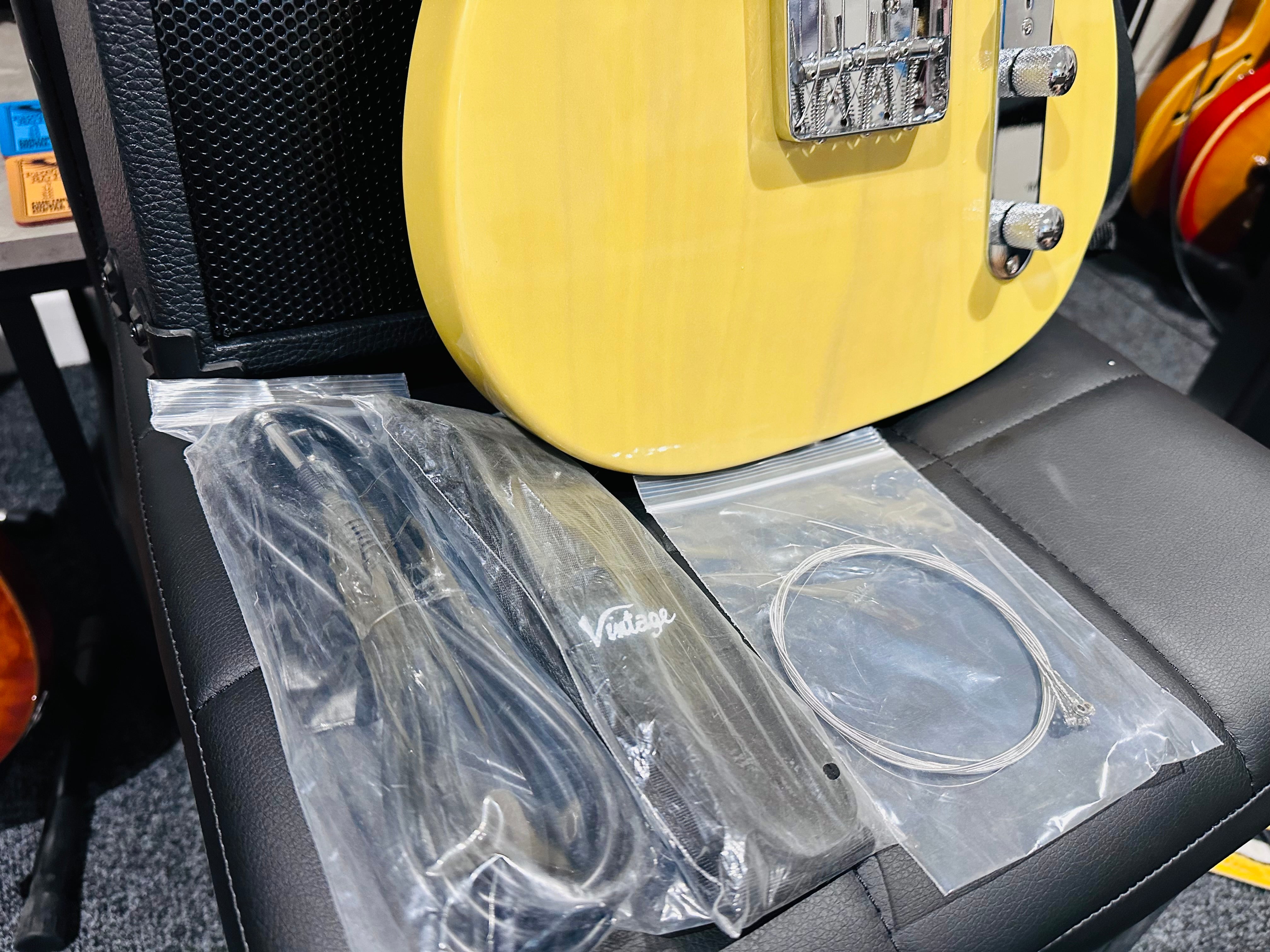 🌟NEW🌟 Vintage V20 Coaster Telecaster Bundle Starter Pack Amp/Bag~ Butterscotch