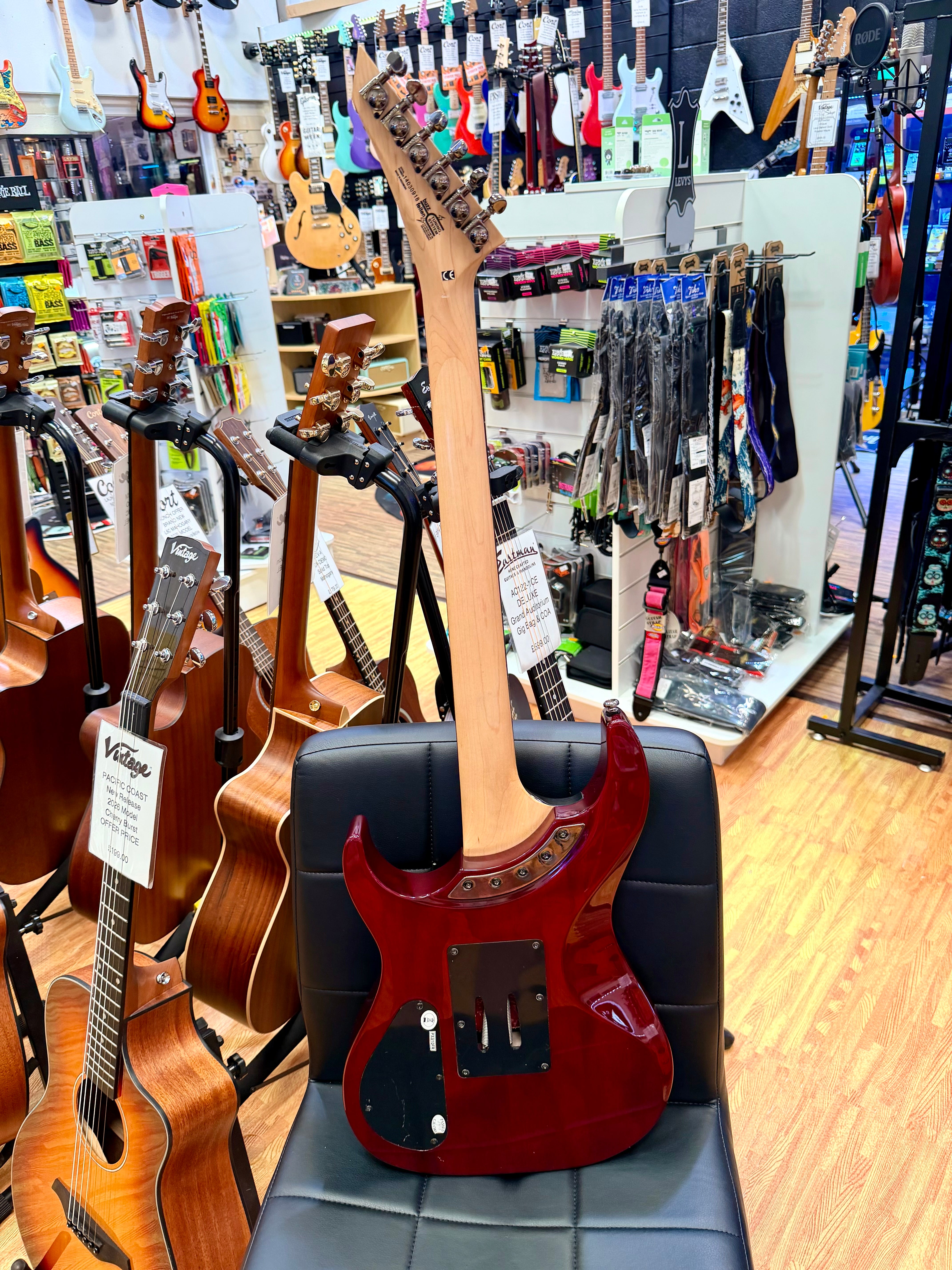 🔥RARE🔥 Washburn Parallaxe PXS10FRQTR Floyd Rose~ Seymour Duncan~ 2014~ Red
