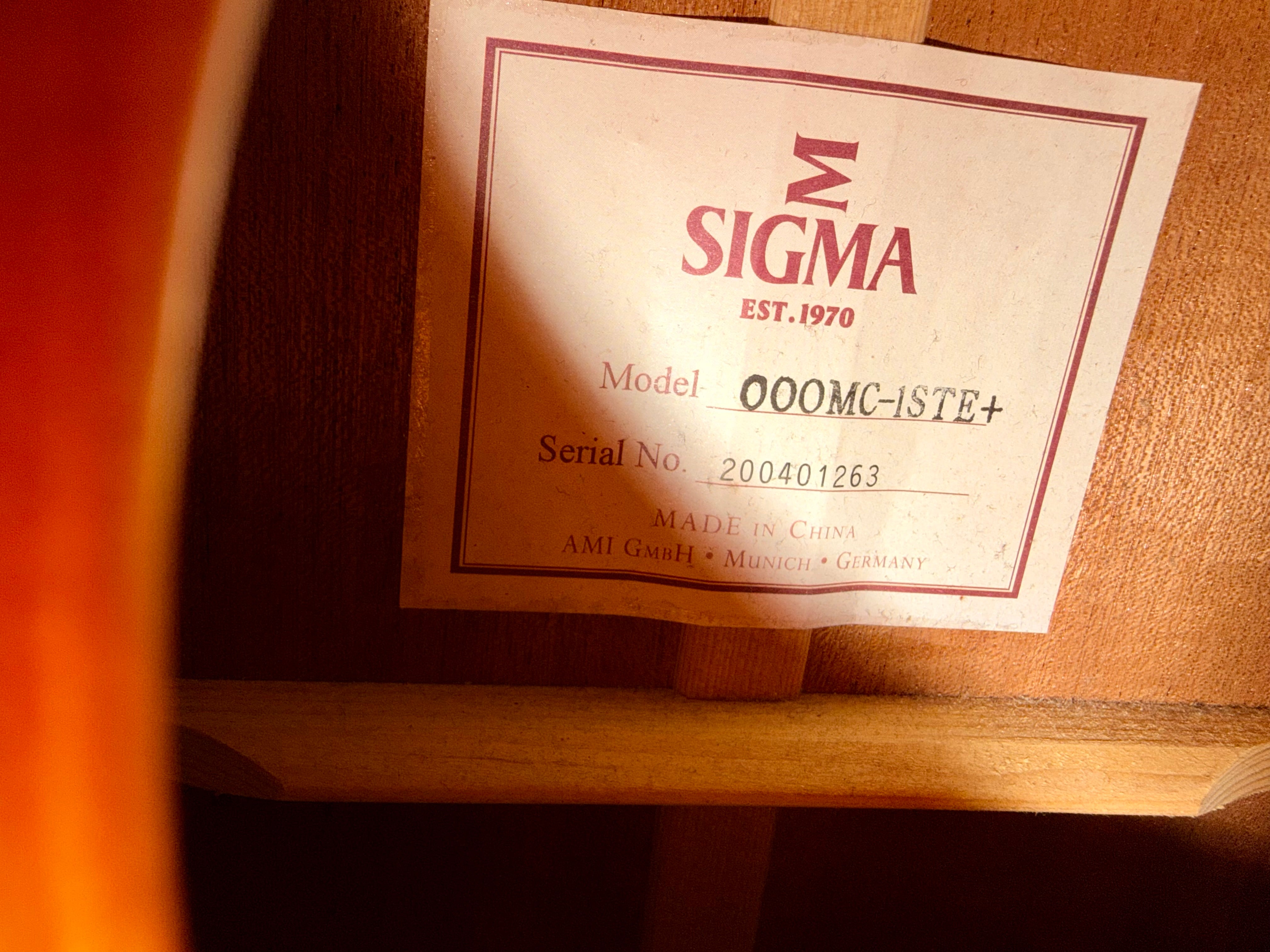 🎸2020🎸 Sigma 000MC-1STE+ Electro Acoustic Guitar~ Fishman Electrics~ Cutaway!