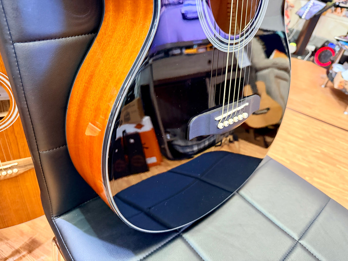 Brunswick BTK50BK Advanced Stage Electro Acoustic Guitar~ Black Gloss Cutaway