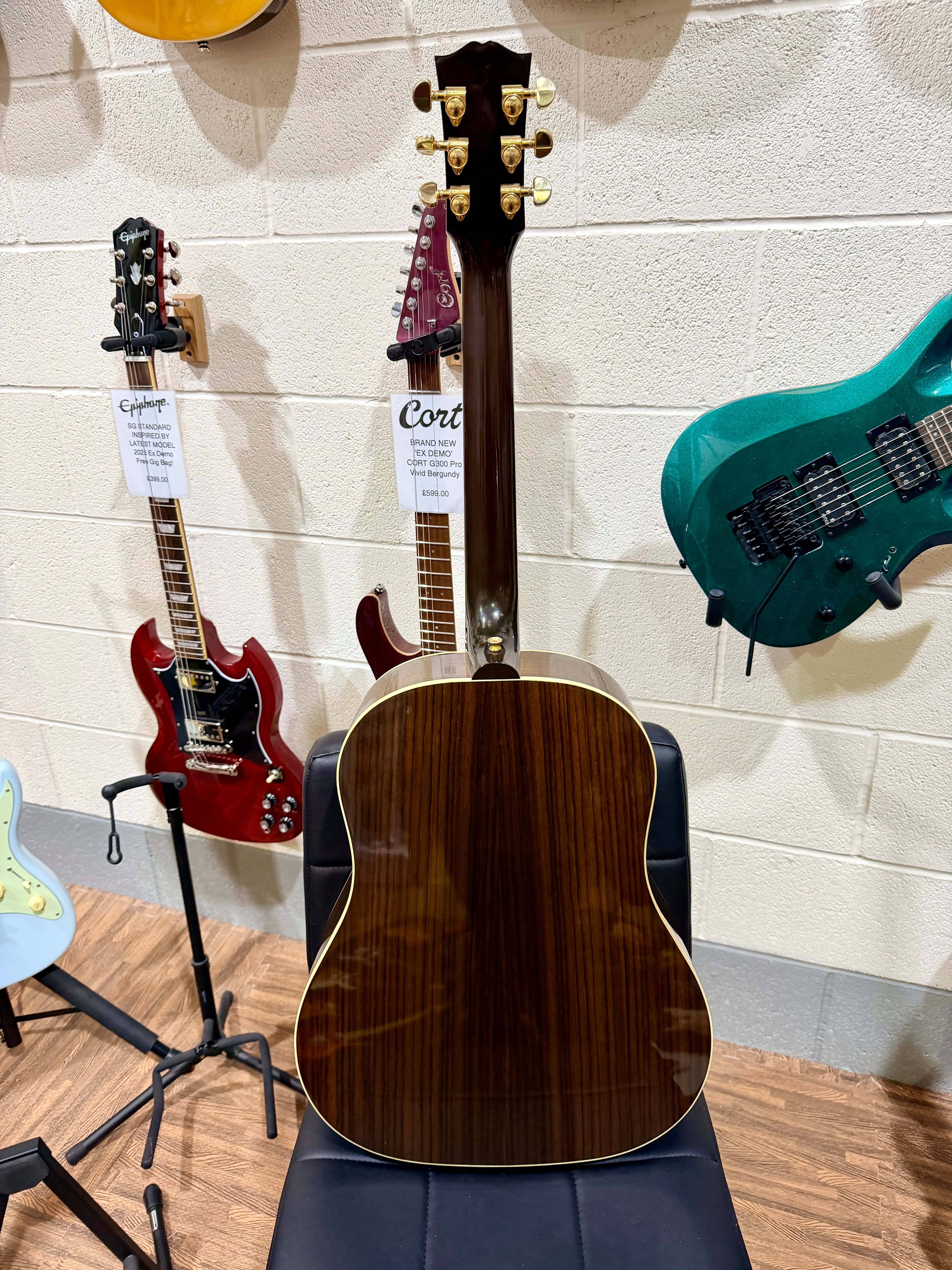 ⭐2011⭐ Gibson J-45 Custom Acoustic Guitar~ Rosewood~ Seymour Duncan SA-6 Pickup!