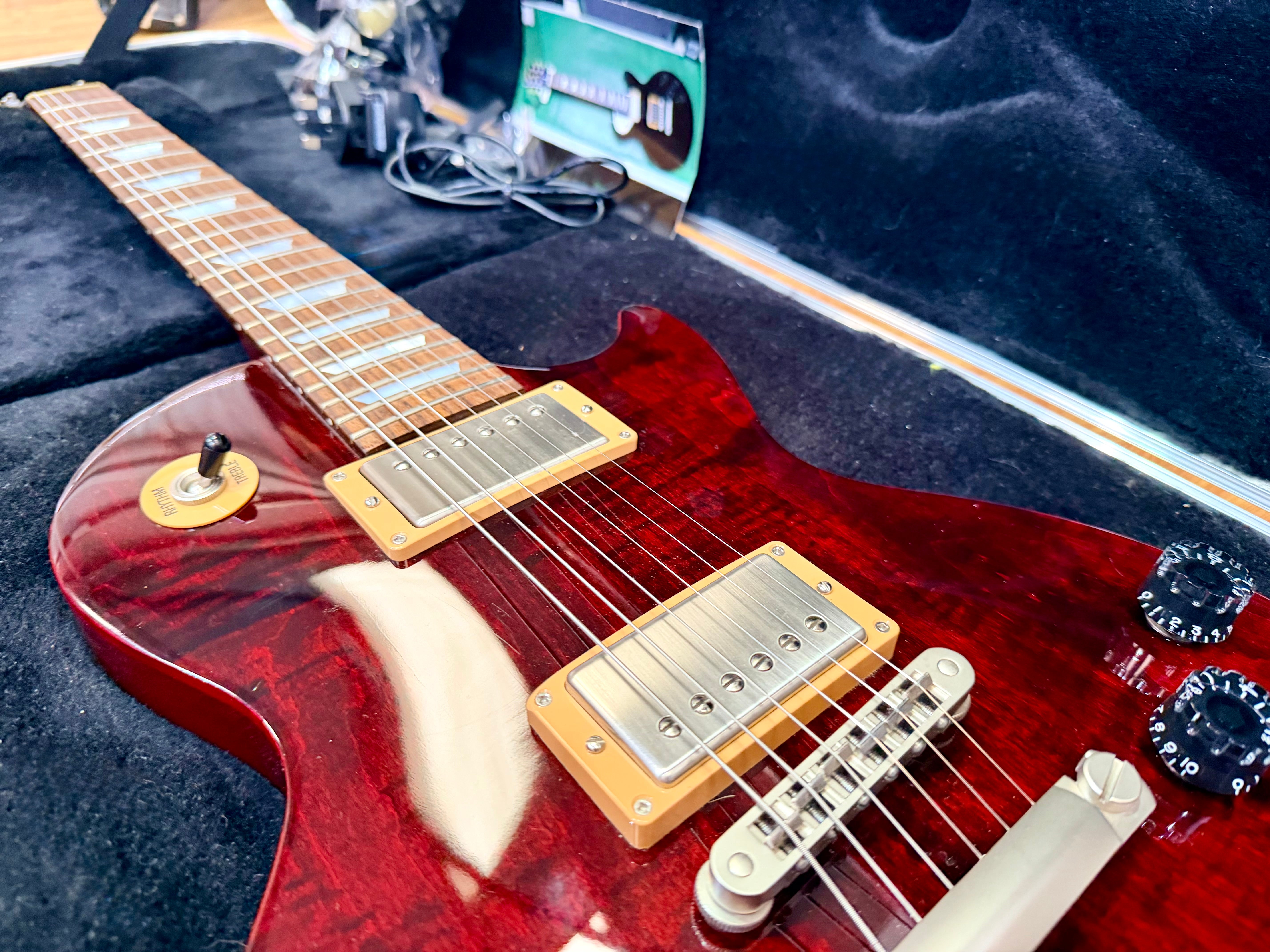 ✨2015✨ Gibson Les Paul Studio~ Wine Red Figured Top~ 100th Anniversary + Case!