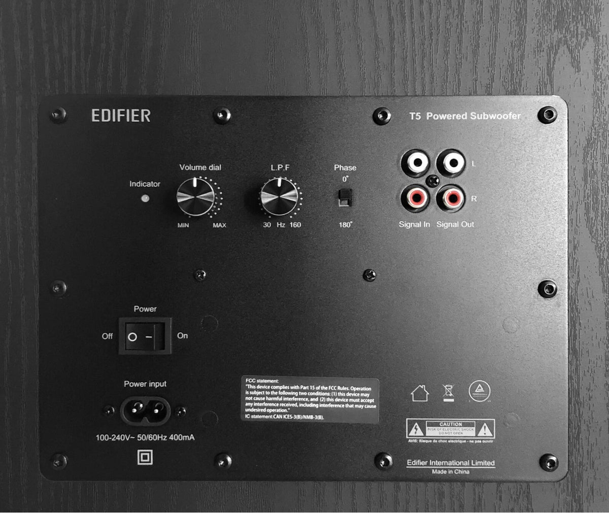 Edifier T5 Powered Active Subwoofer - Black
