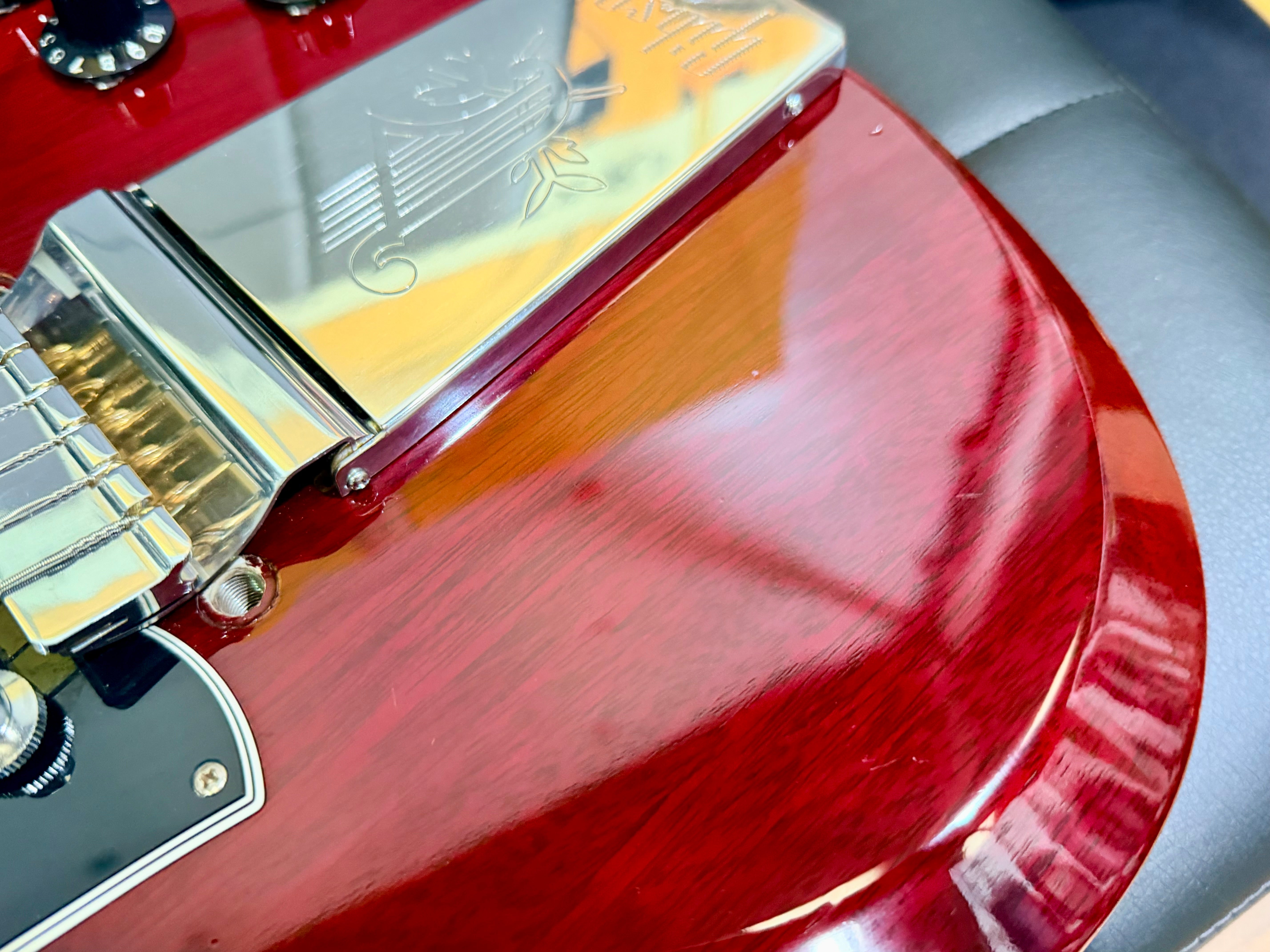 π₯ 1998 Gibson USA SG Standard In Heritage Cherry with Lyre Vibrola + Case π₯