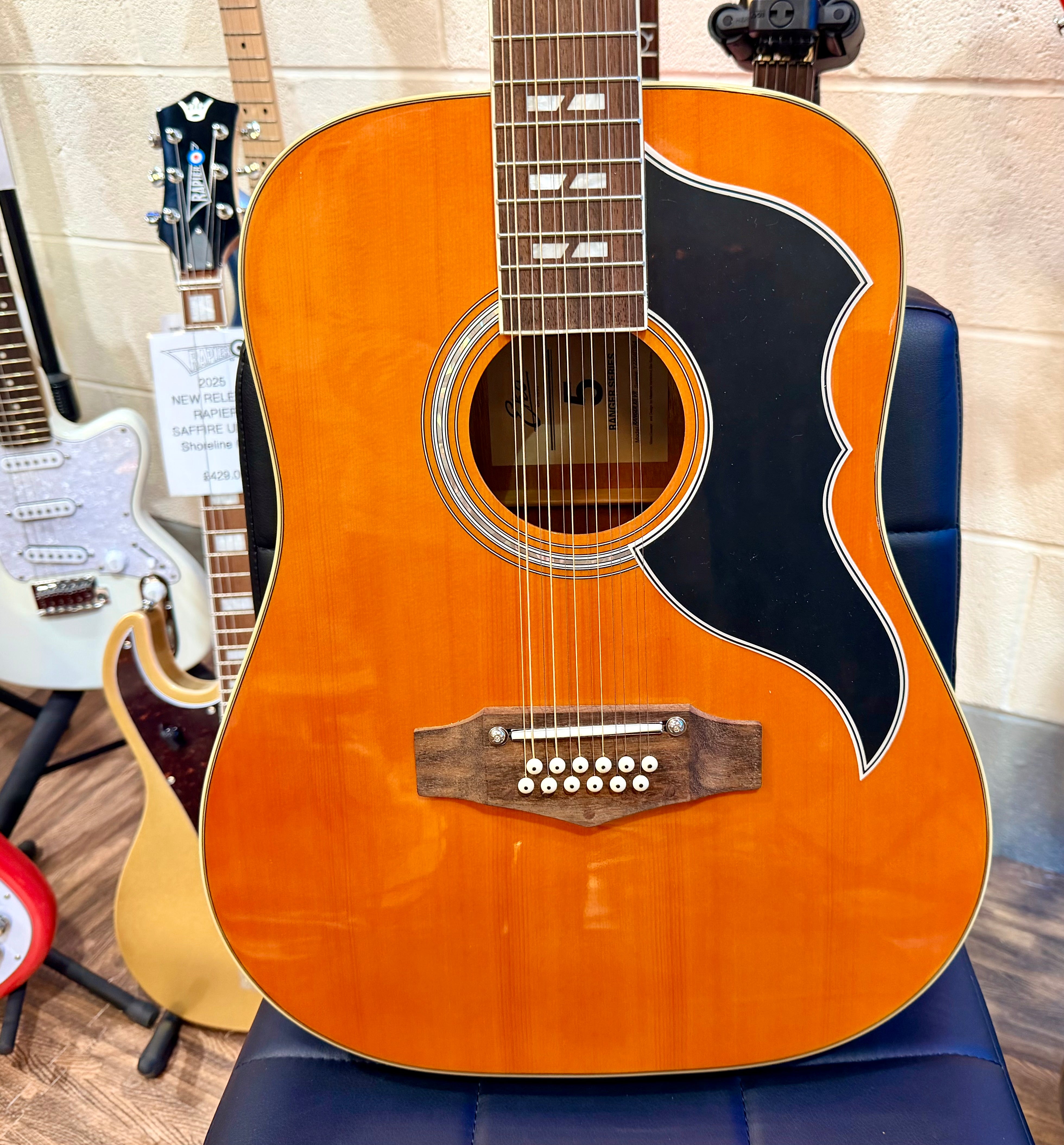 ๐NEW๐ EKO Ranger 5~ 12 String Acoustic Guitar~ XII VR~ Natural Gloss Finish!