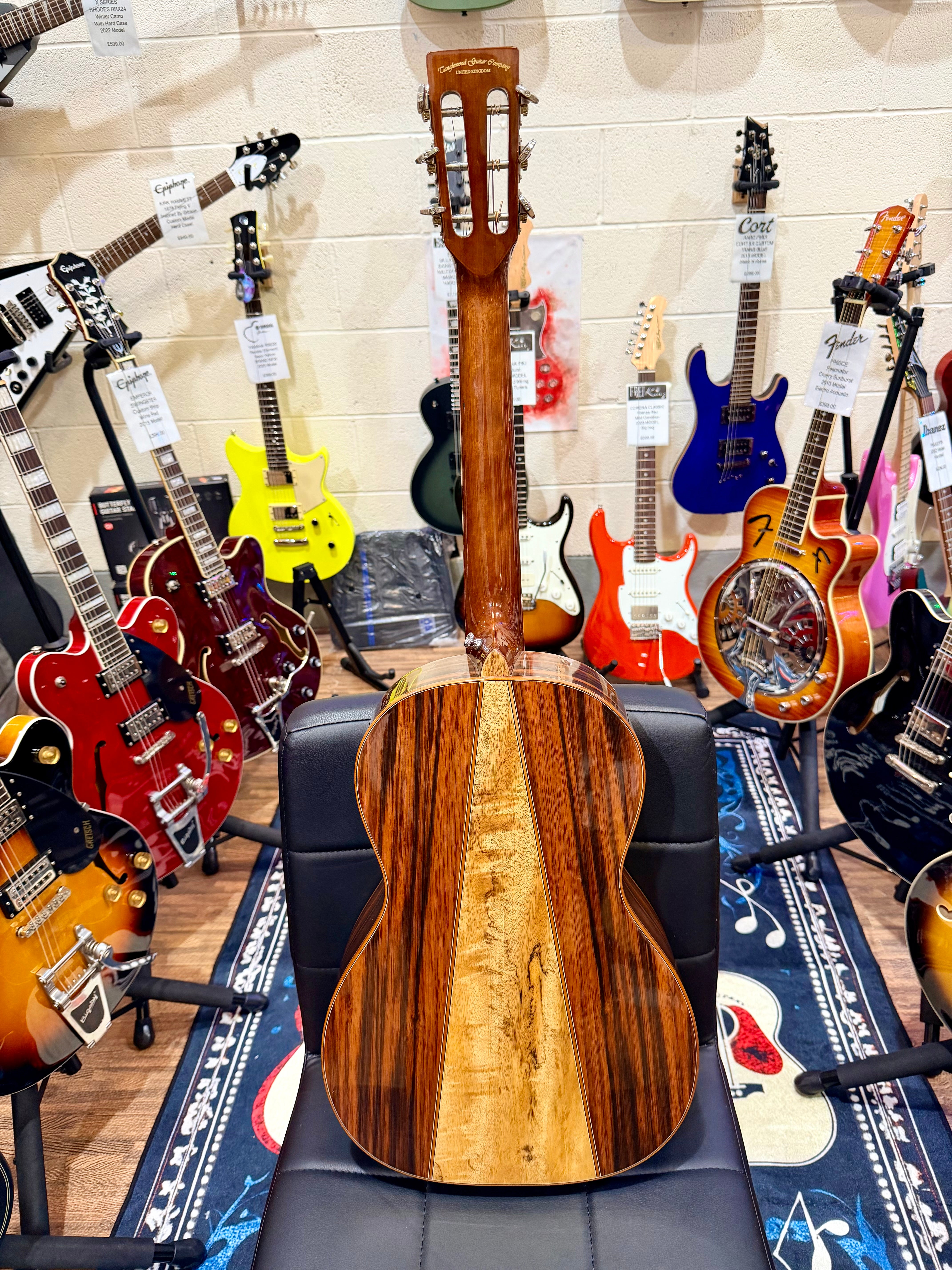 π Tanglewood Exotic Java TWJPE Parlour Electro Acoustic + Hard Case~Stunning π
