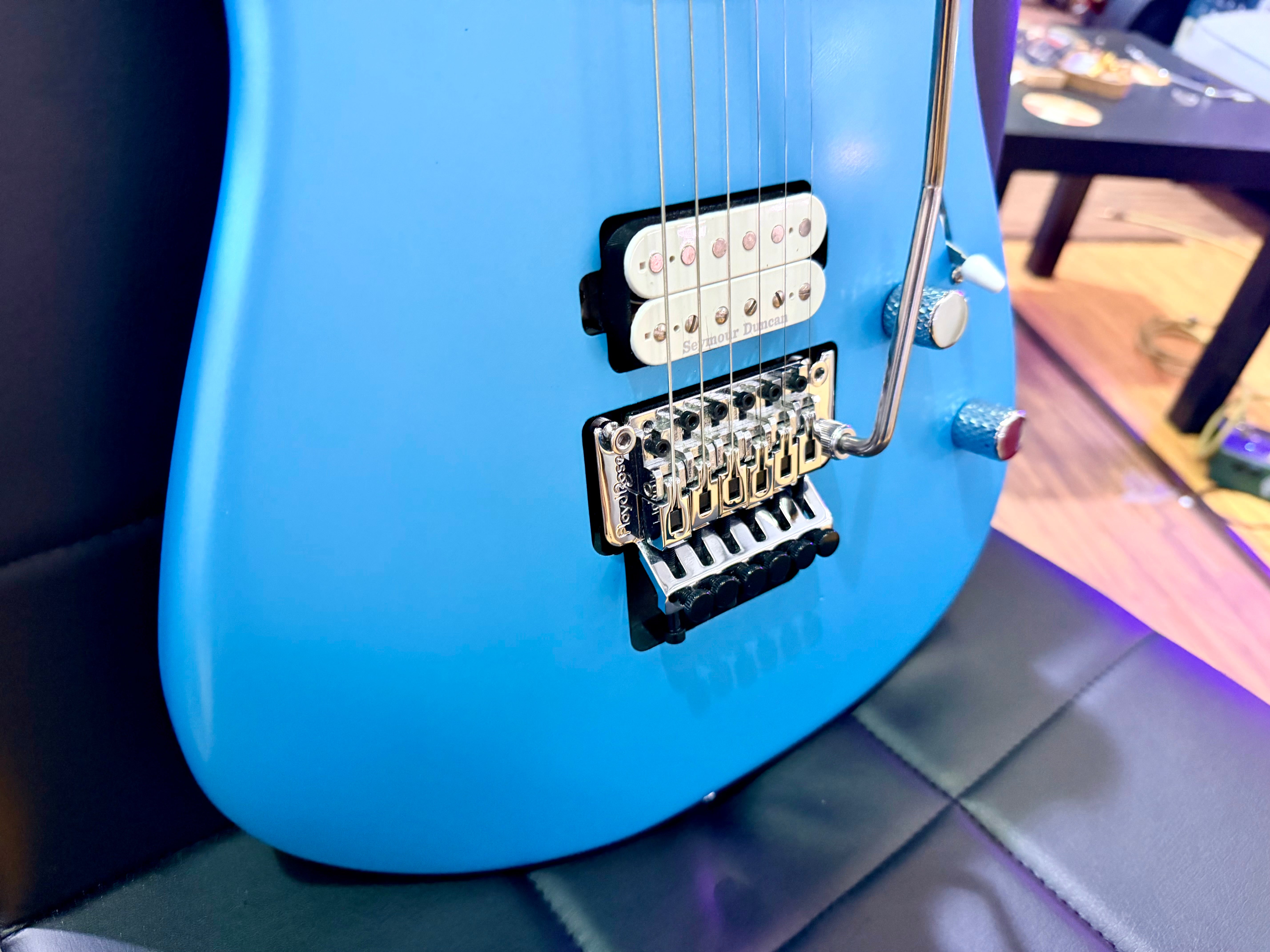 π₯2022π₯ Charvel Pro-Mod San Dimas Style 1 HH FR MN~Blue Frost~ Seymour Duncan!