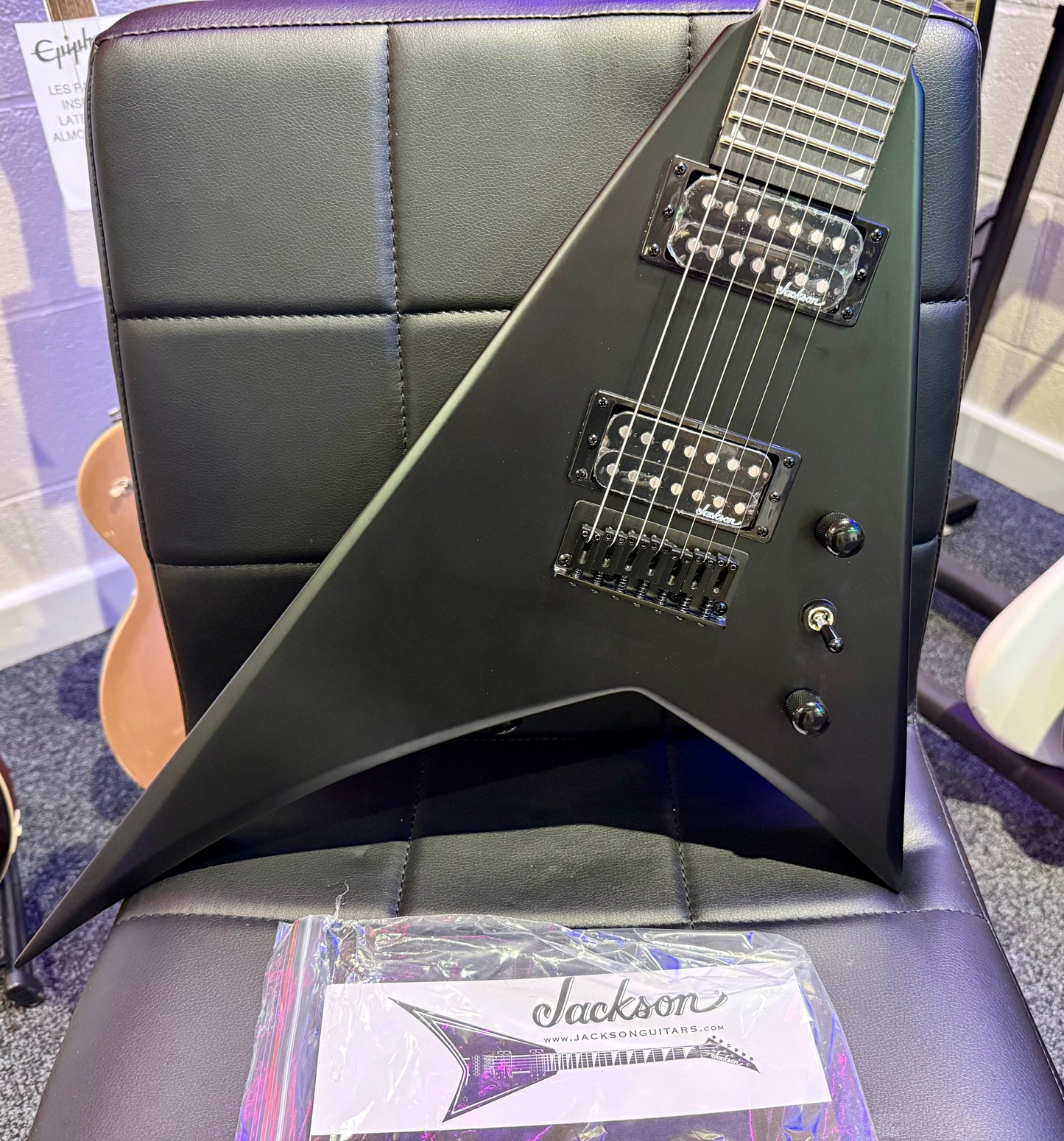 🔥NEW 2025🔥 Jackson JS22-7 RR HT Randy Rhodes 7 String~ Satin black!