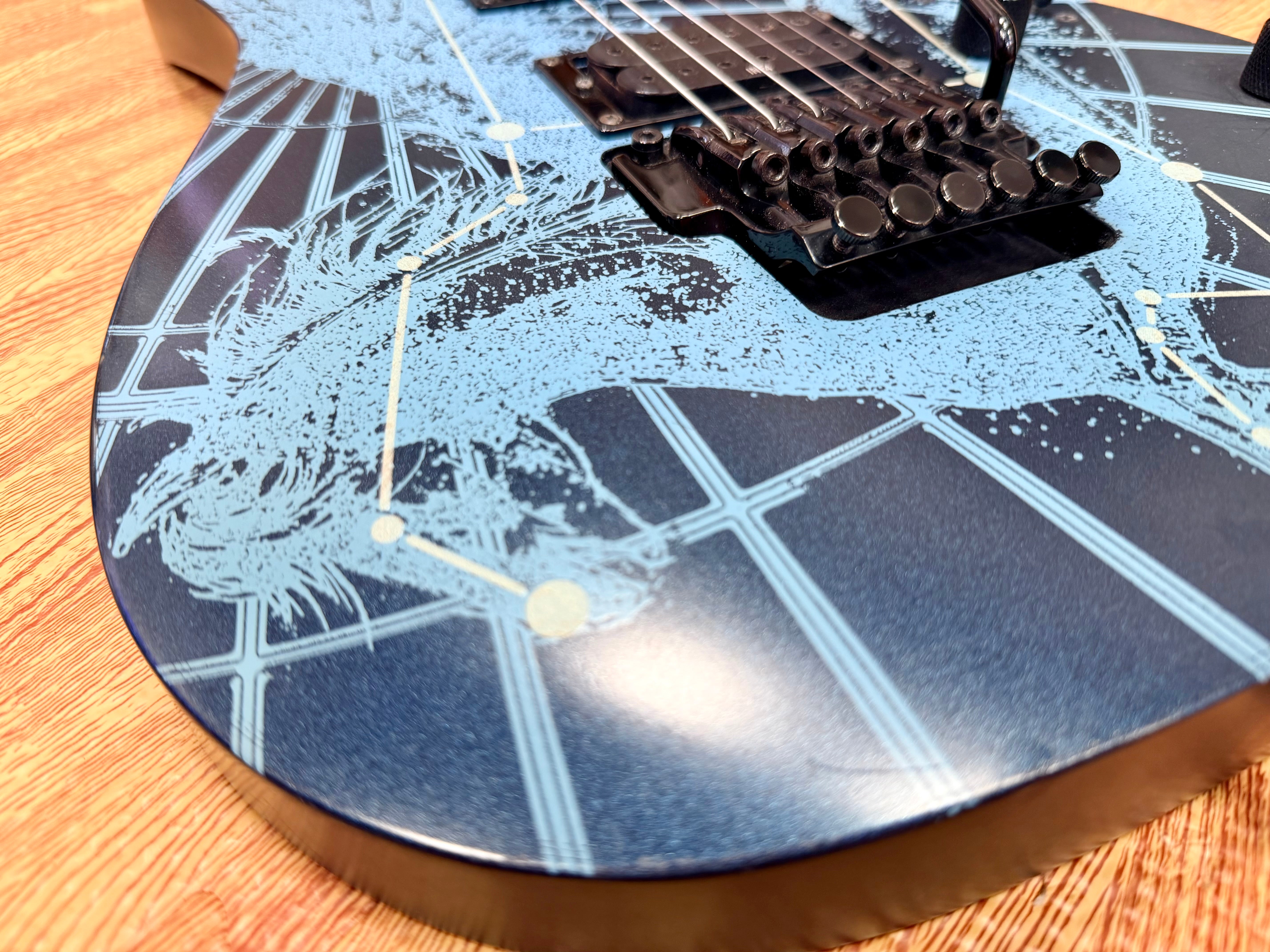 🔥RARE🔥 Ibanez RG09LTD Pegasus Royal Blue~ 2009 Limited Edition~ Glow In The Dark!