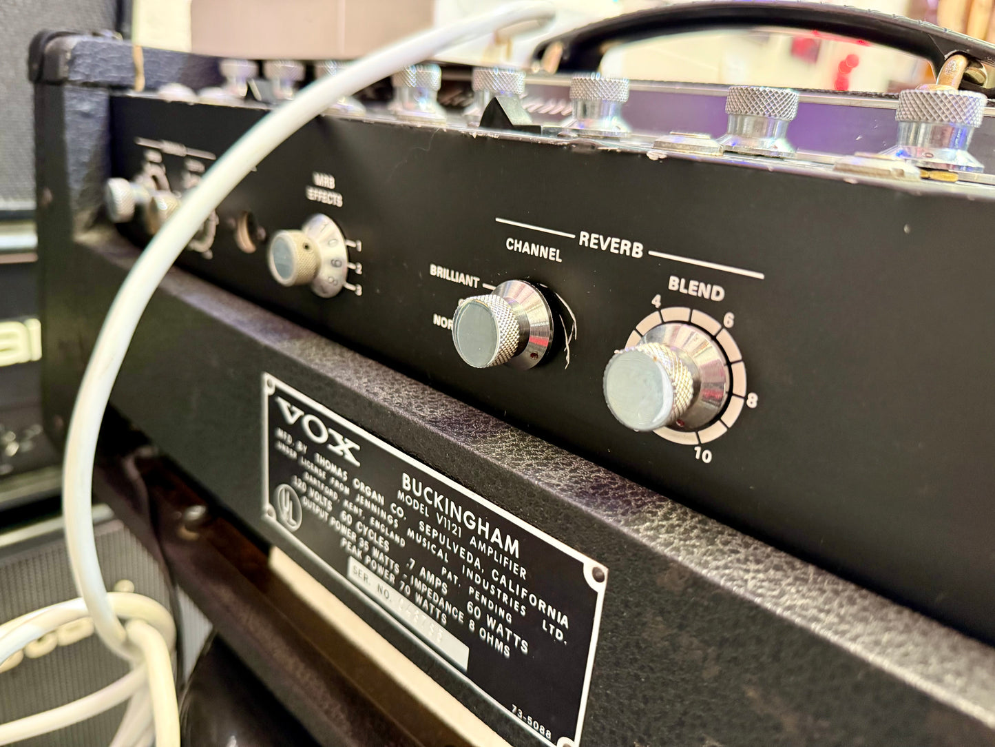 🌟VINTAGE 1966🌟 Vox Buckingham 1121 35w Piggyback Amp Head Amplifier~ Working!