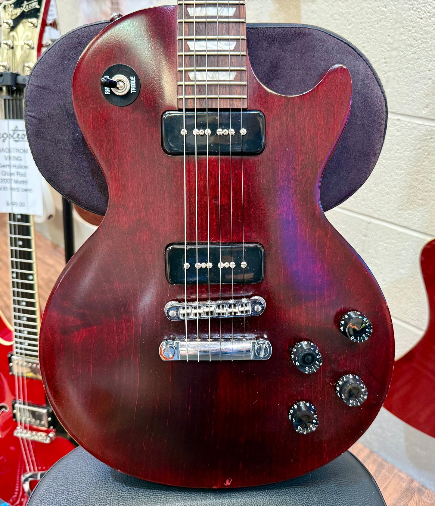 🔥2013 USA🔥 Gibson Les Paul ‘50s Tribute~ Wine Red~ Hiscox Hard Case~ P90 P’ups