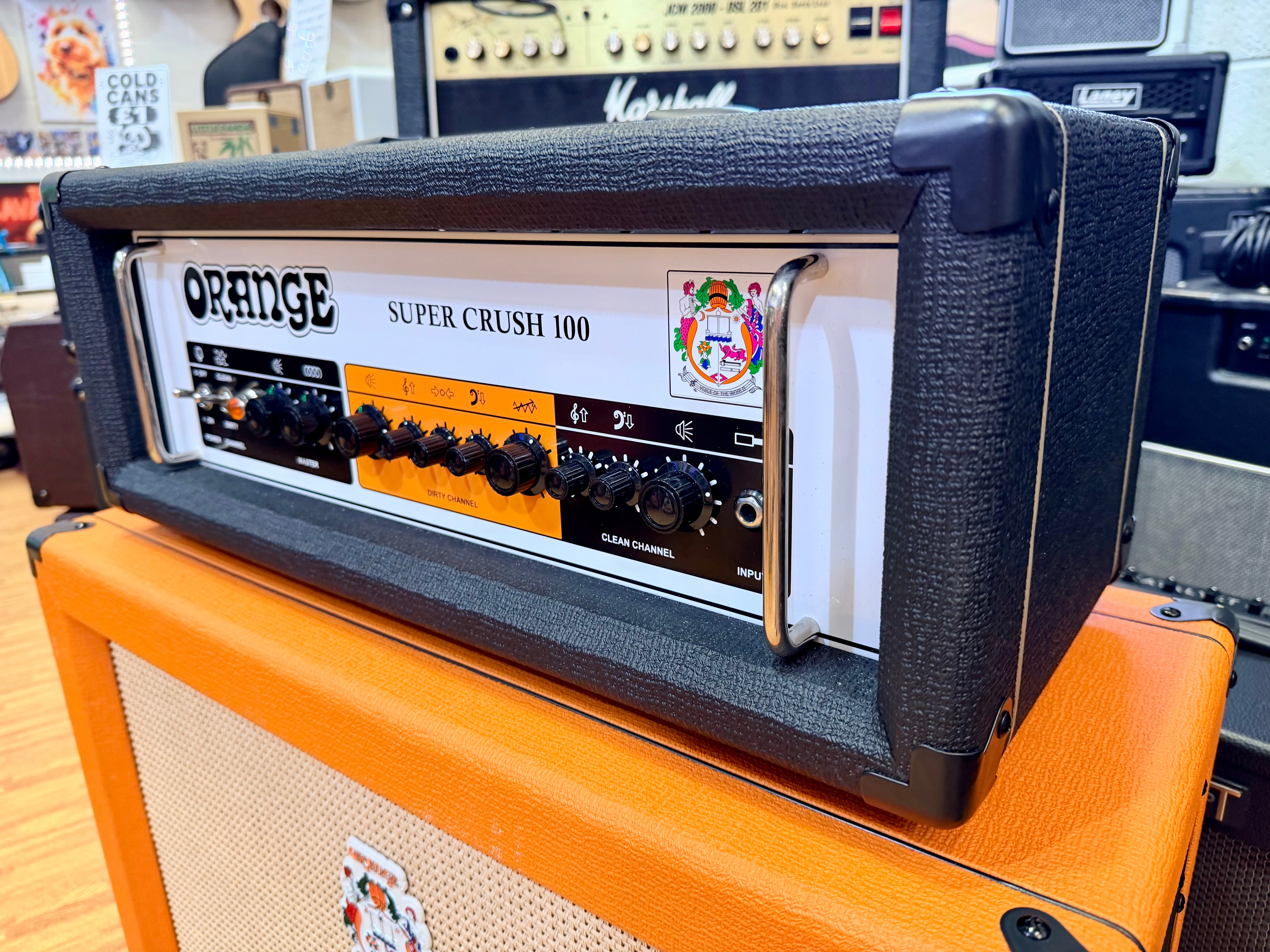 ๐DEAL๐ Orange Super Crush 100 Head + PPC212 2x12 Cab~ Guitar Amp Stack~ MINT!