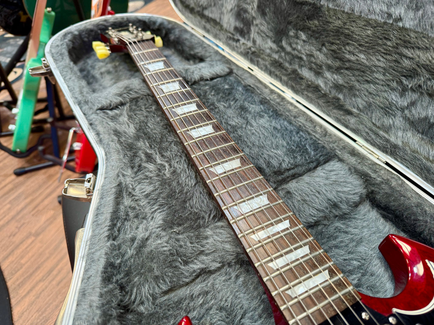🍒2012🍒 Epiphone SG G-400 Pro~ Heritage Cherry Red + Hiscox Hard Case!
