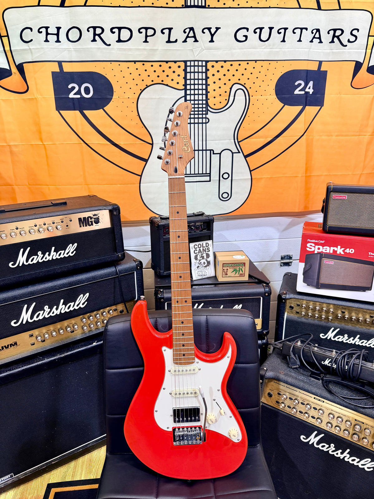π NEW Cort G200SE Scarlet Red Electric Guitar~ Roasted Maple Neck π
