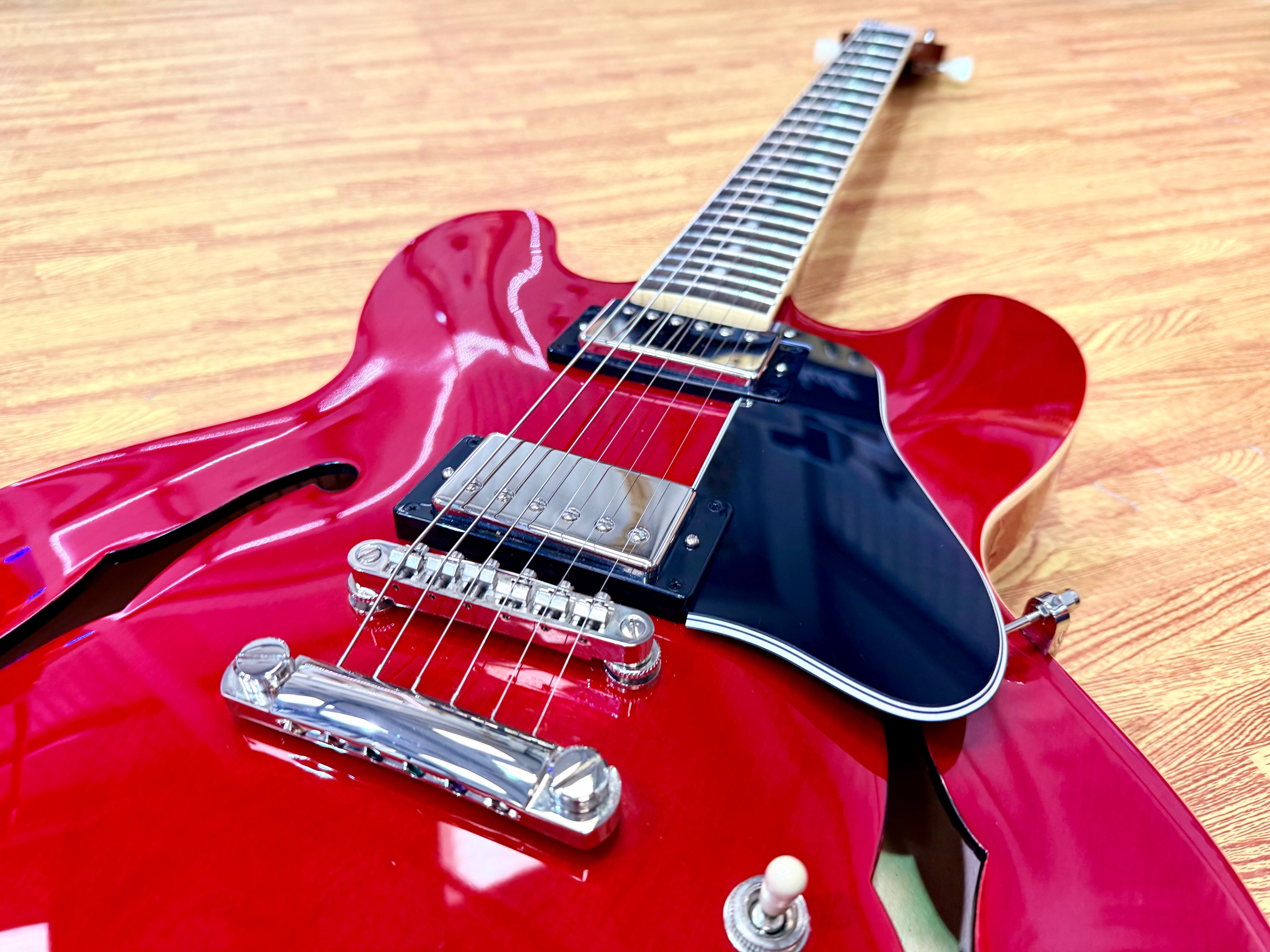 ✨2025✨ Epiphone Inspired by Gibson ES-335 Cherry~ Semi Hollow Electric Guitar!