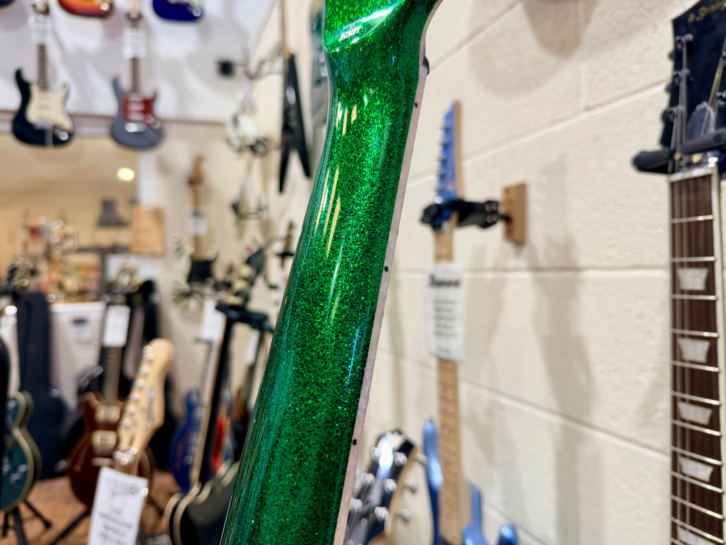 š„MINTš„ ESP LTD SCT-607 Baritone 7 String~ Stephen Carpenter Green Sparkle + Case