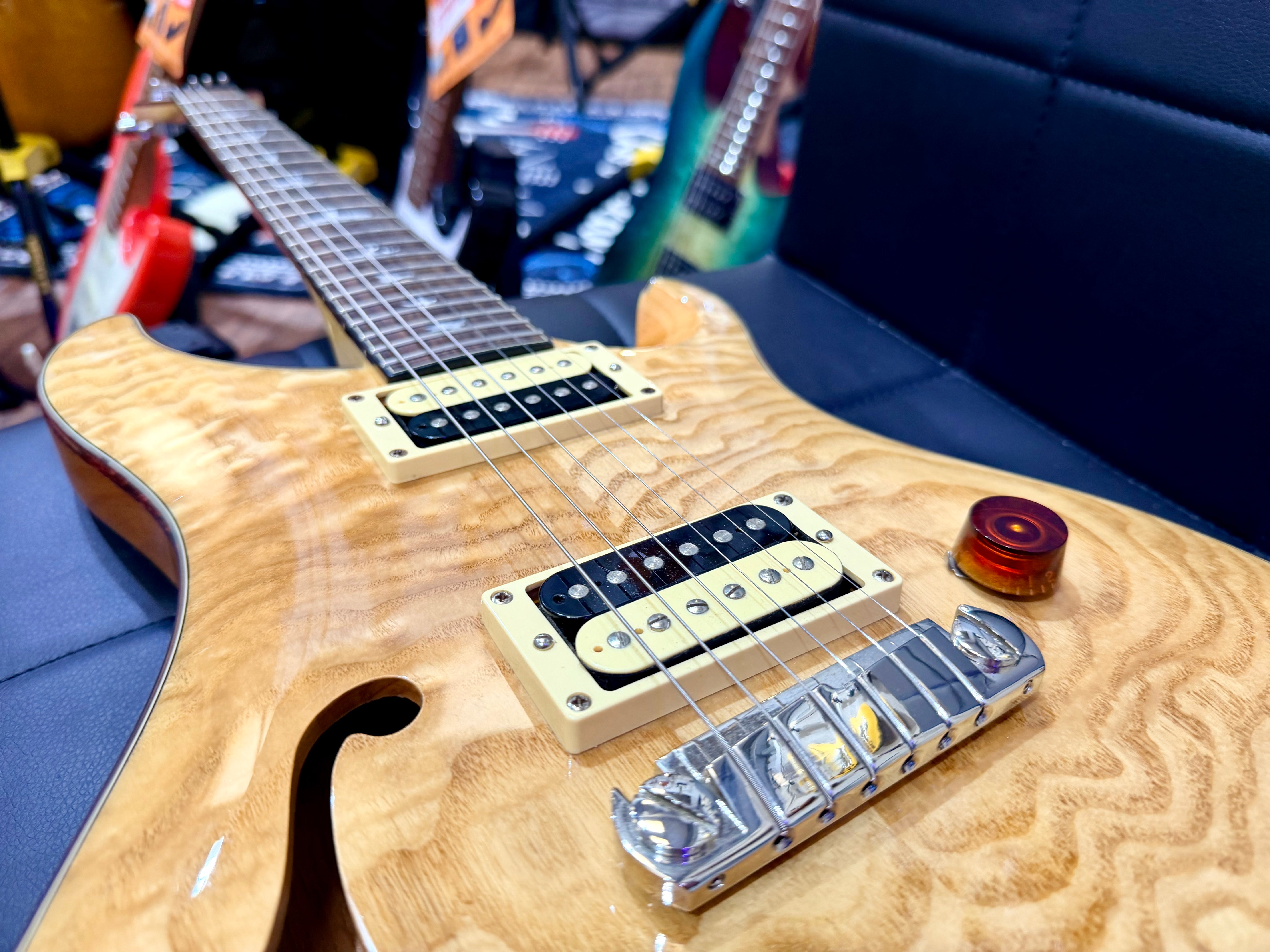 ⚡️RARE⚡️ PRS SE Exotic Custom 22 Semi-Hollow Swamp Ash Quilt~ Limited Run~ 2017!