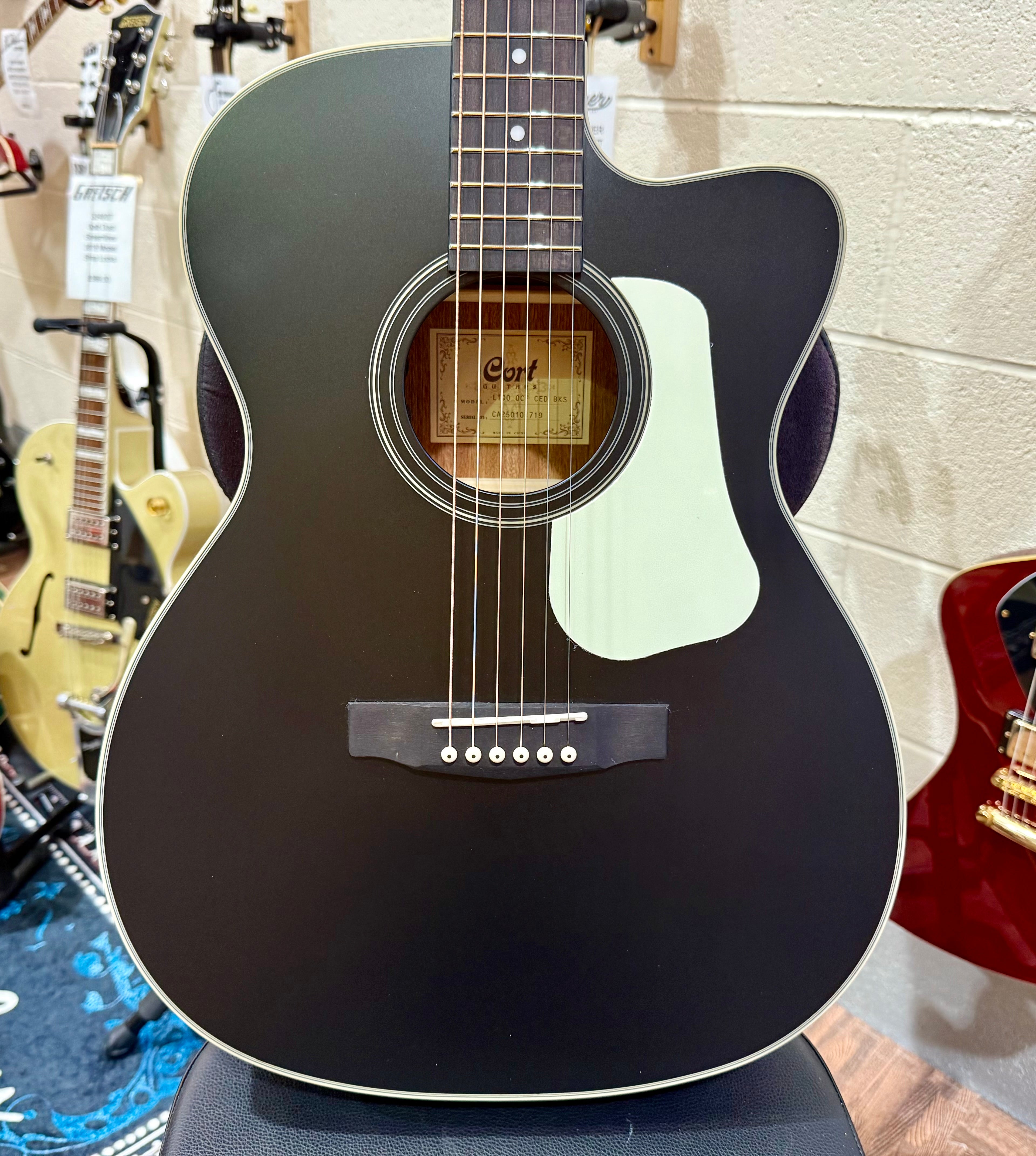🌟2025 BRAND NEW MODEL🌟 Cort L100 OCF CED Black Satin Electro-Acoustic Guitar!