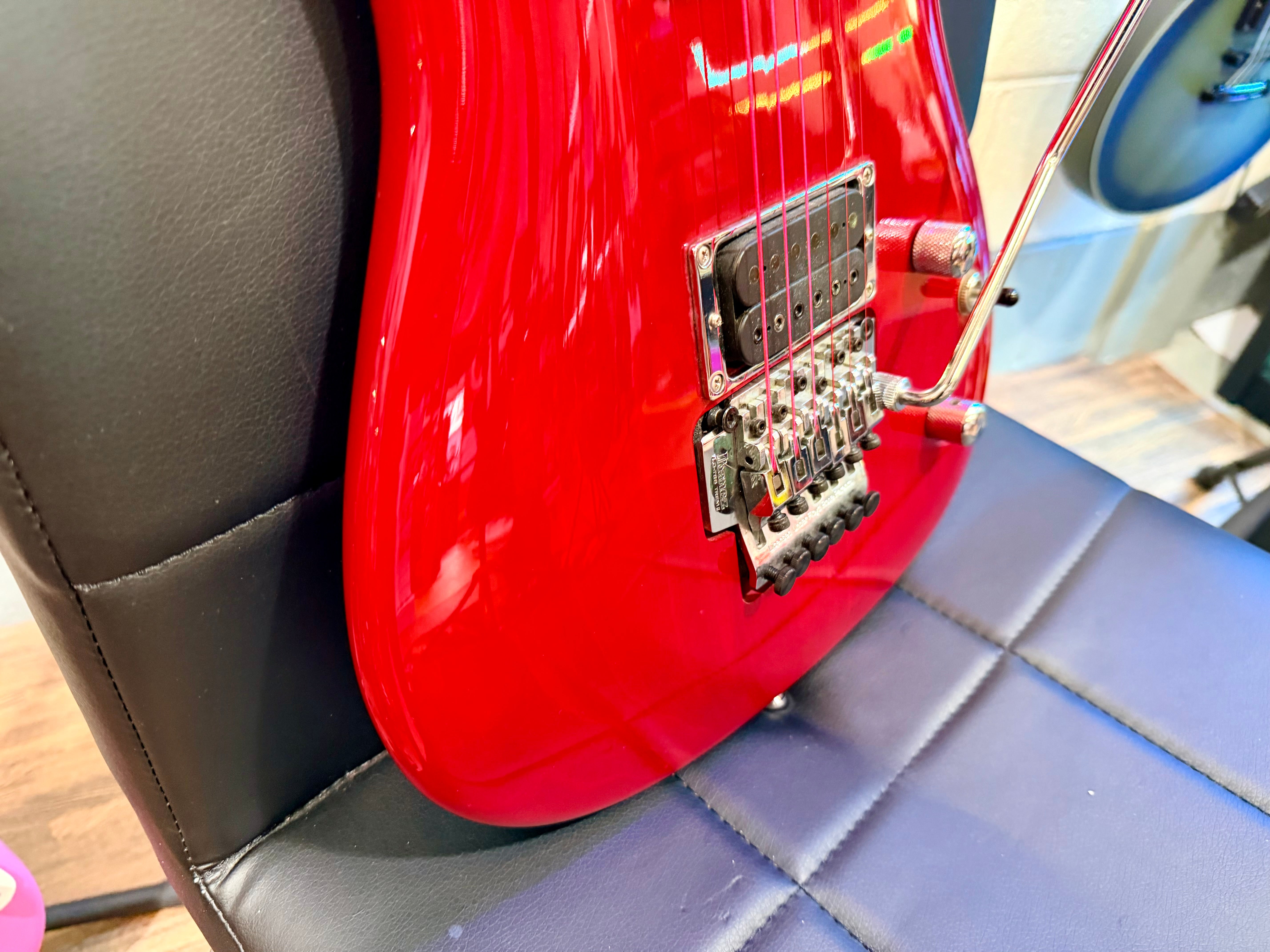 π₯2002π₯ Ibanez JS100 Joe Satriani Signature~ Korean Electric Guitar~ Red~ Floyd