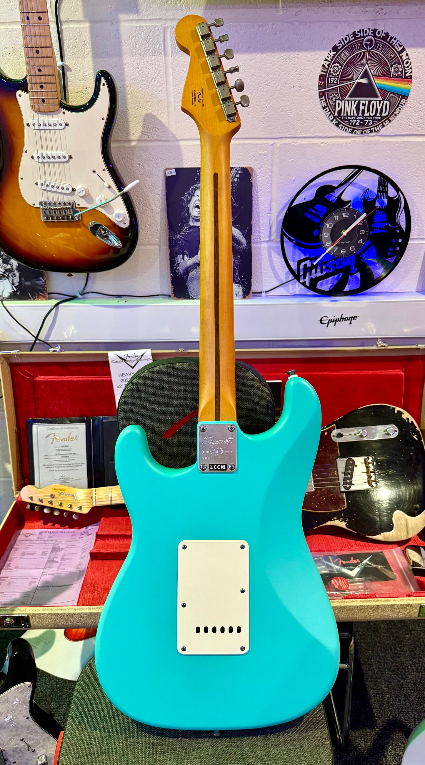🌟 Fender Squier 40th Anniversary Stratocaster Vintage Edition Seafoam Green 🌟