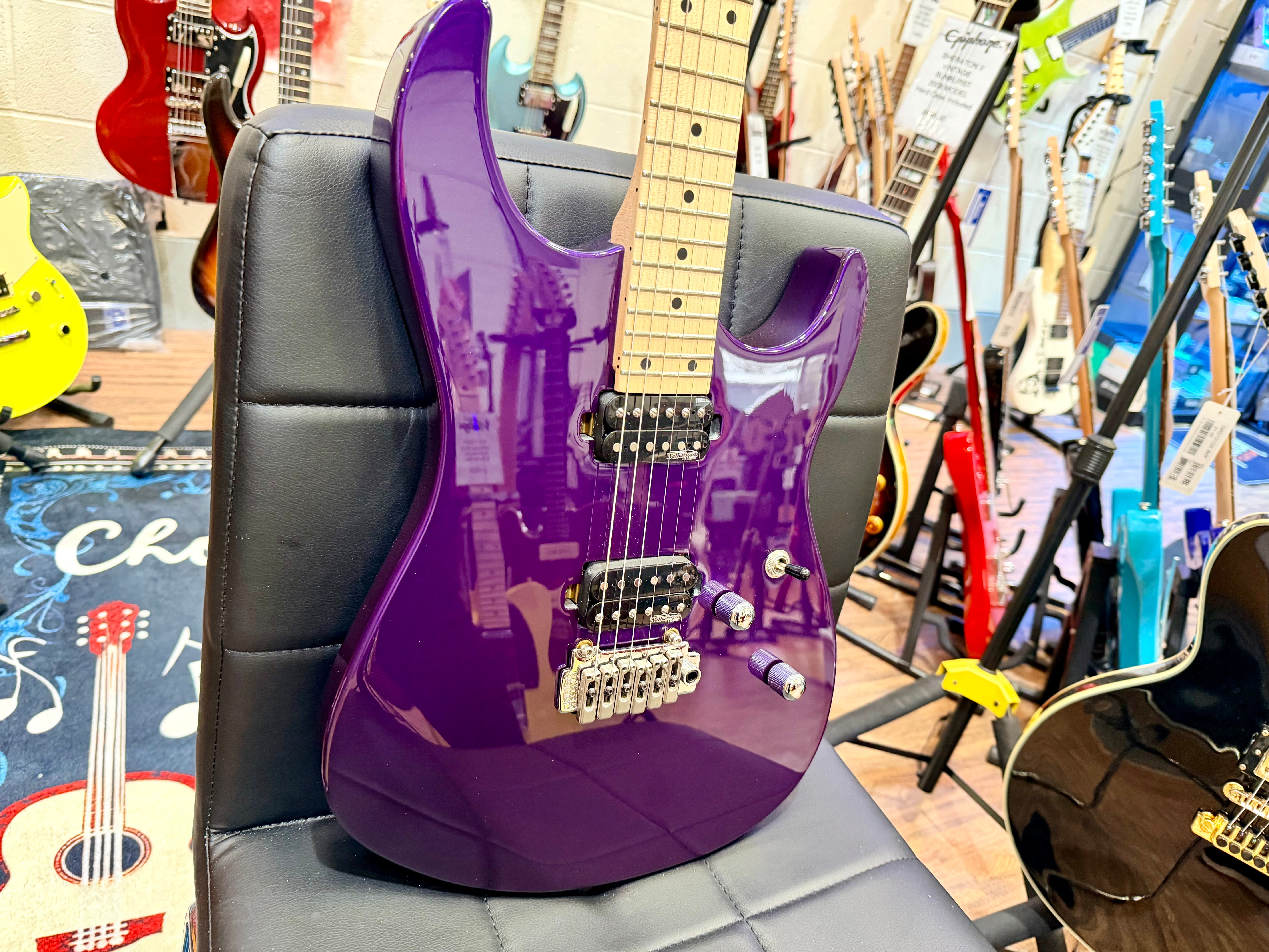💜 EX-DEMO 💜 Vintage V6M24 ReIssued Series Electric Guitar ~ Pasadena Purple!