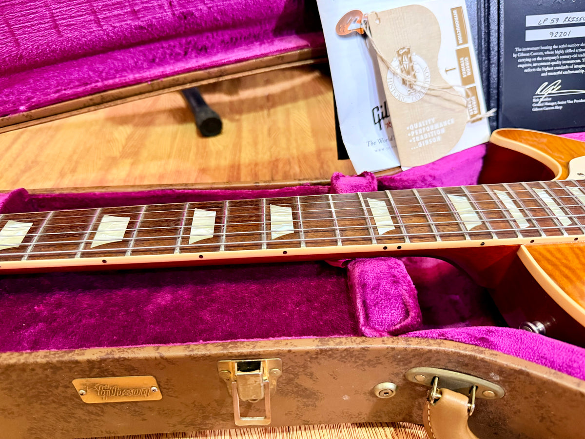 2012 Gibson Custom Shop 1959 Les Paul Standard R9 VOS~ Honey Burst~ Case & COA