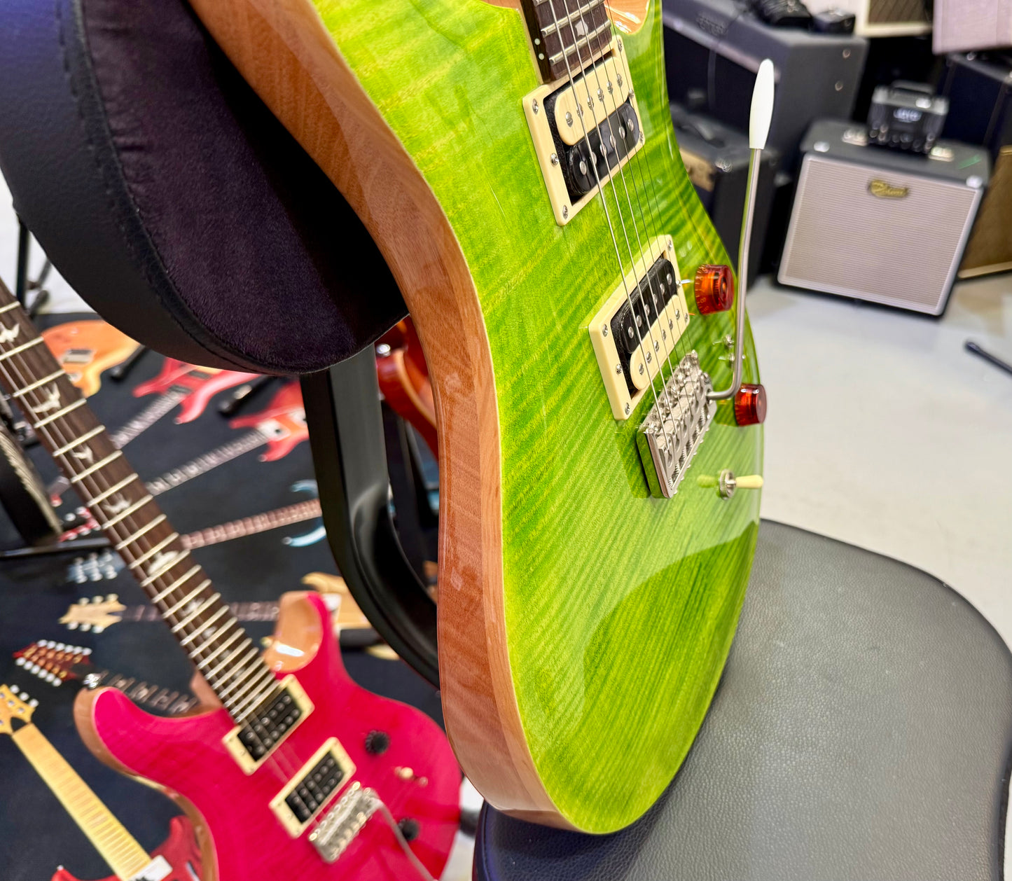 🌟STUNNING🌟 PRS SE Custom 24-08~ Eriza Verde~ With Gig Bag~ Coil Split~ WOW!
