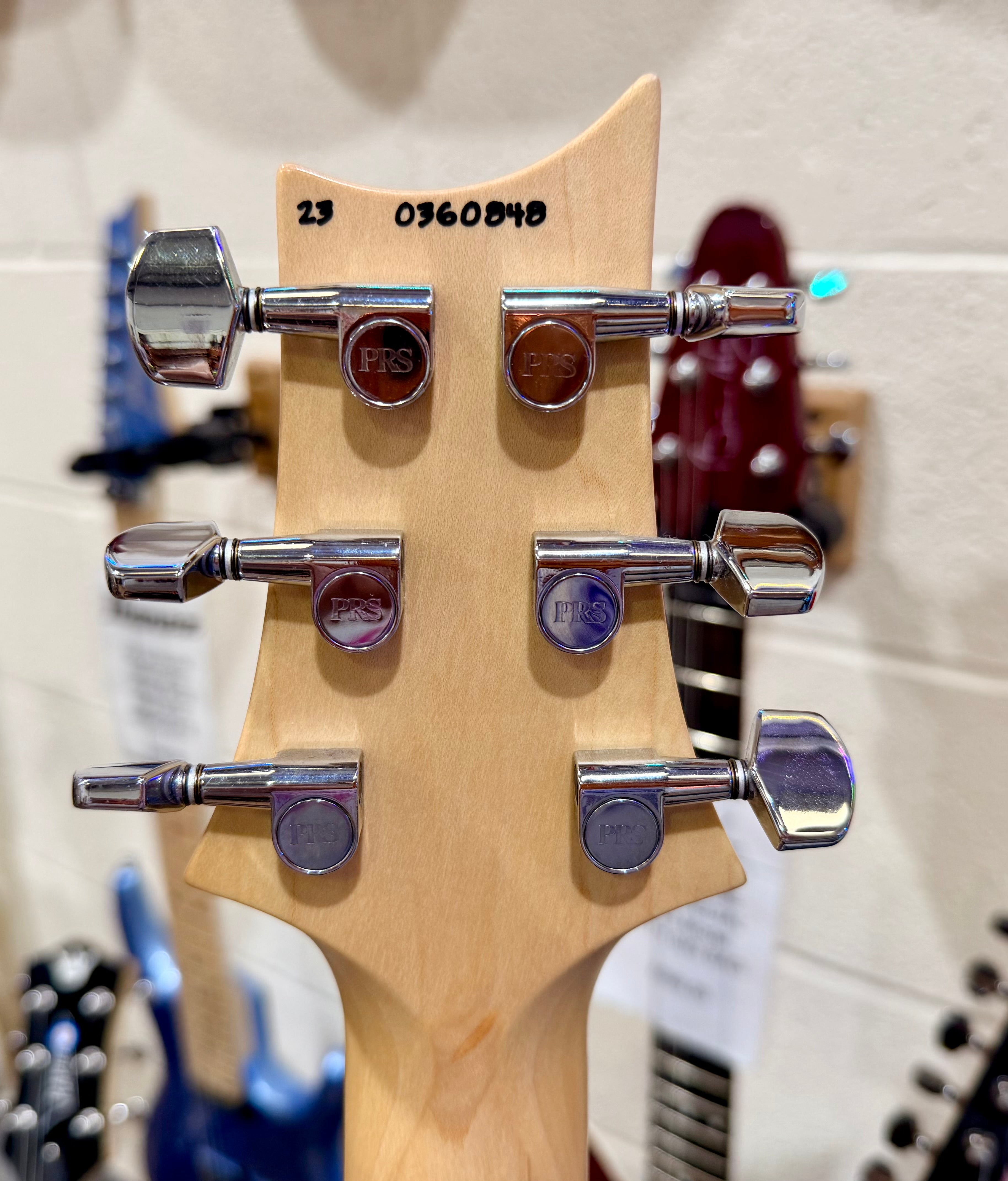 🔥RARE 2023🔥 PRS CE24 Satin Gold Top Limited Edition~ Natural Back~ USA~ Gig Bag