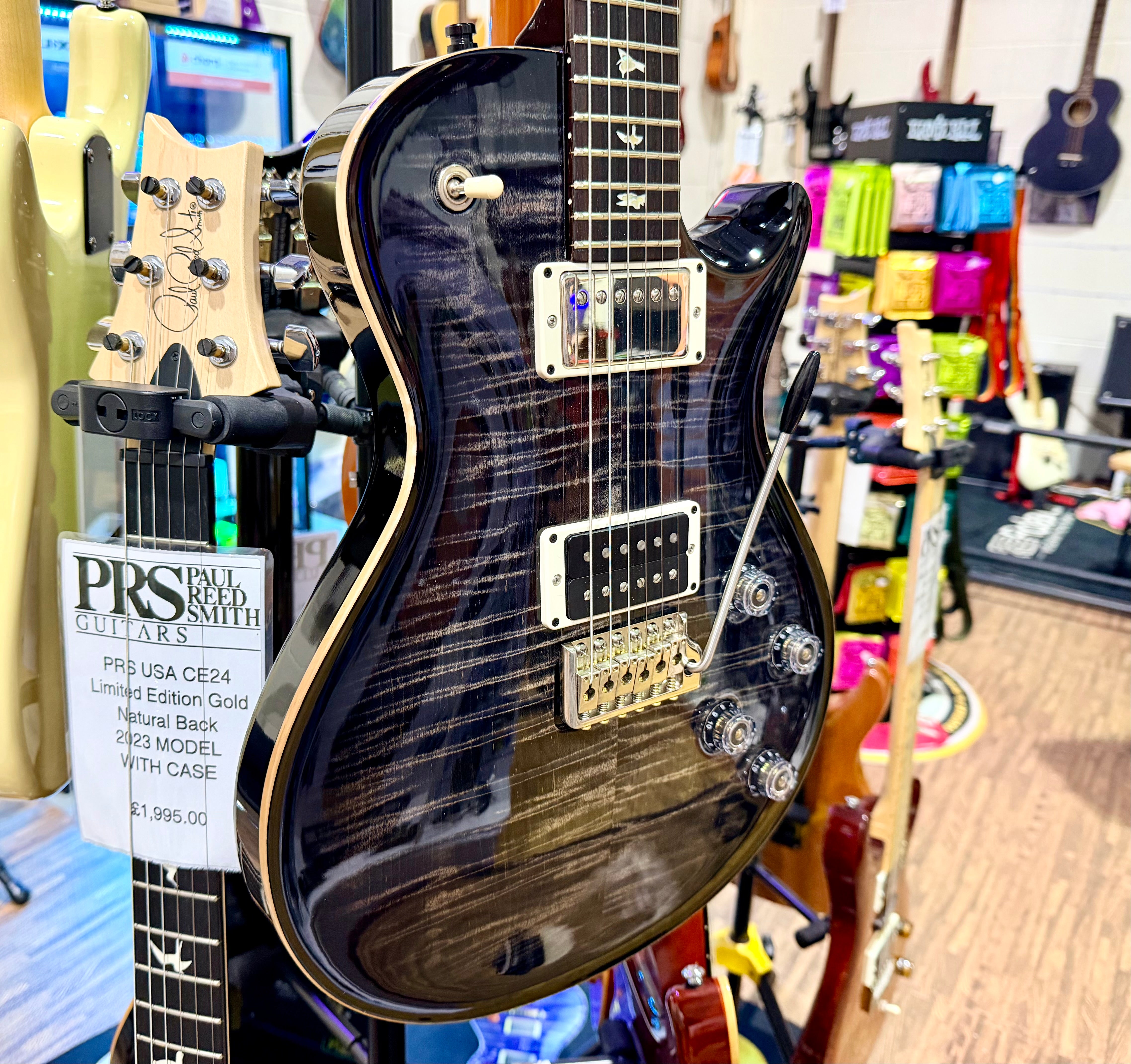 π₯2020π₯ PRS Mark Tremonti Signature USA Charcoal Contour Burst~ Case & Docs!