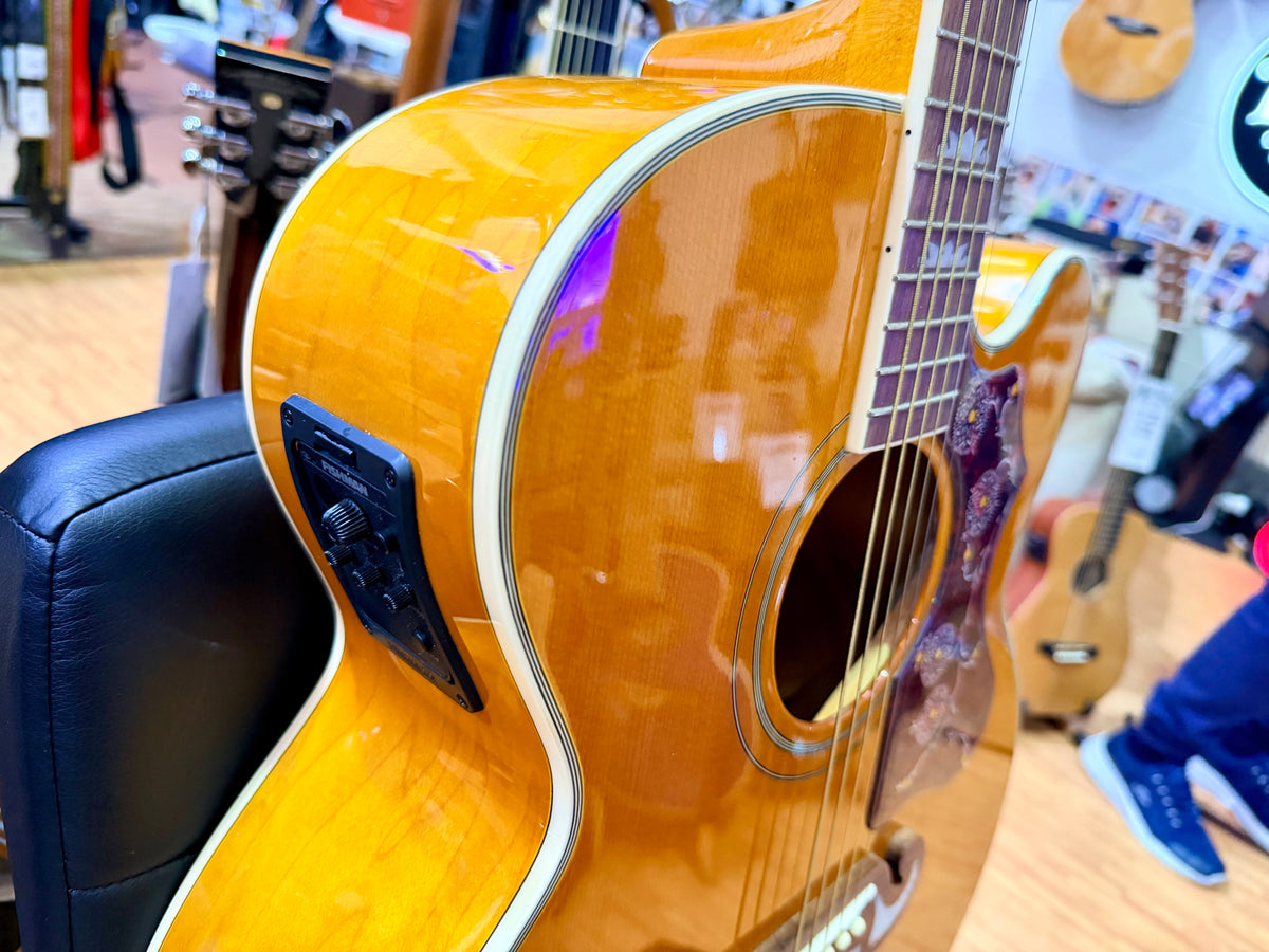 2023 Epiphone J-200 EC Studio Electro-Acoustic~ Natural~ Super Jumbo Guitar