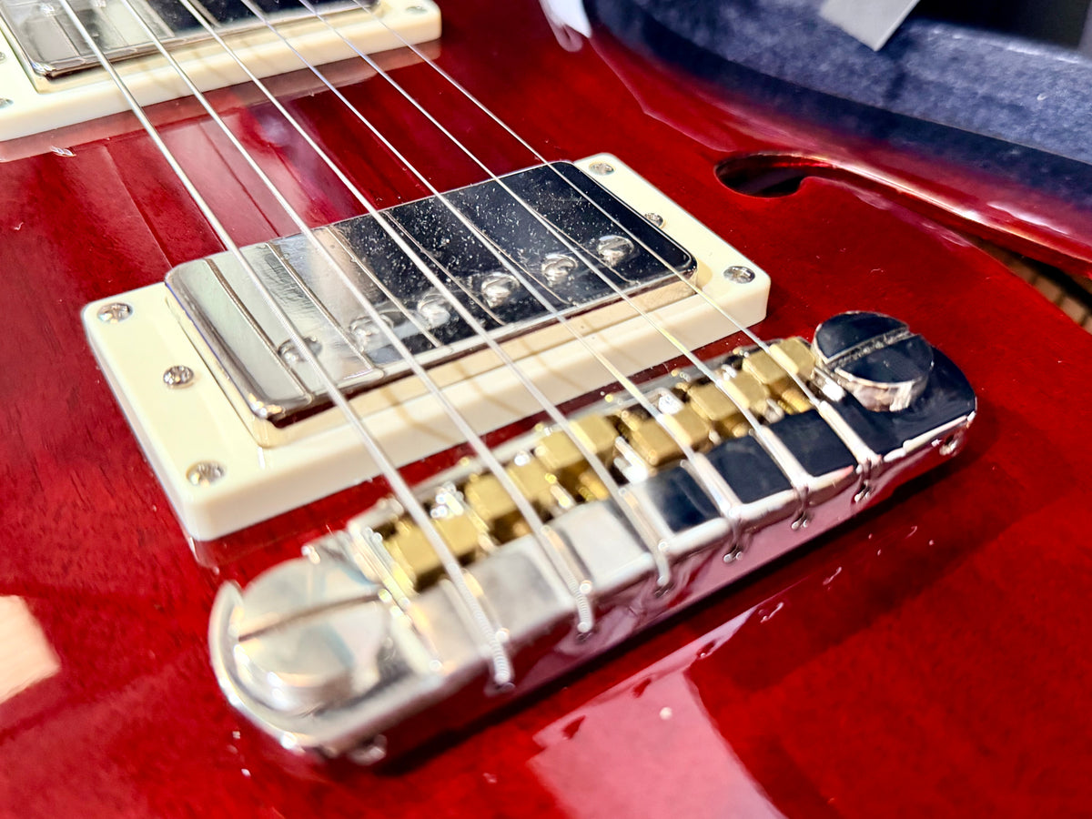 π₯2022π₯ PRS SE Standard Hollowbody Fire Red Burst + Hard Case~ Cherished!