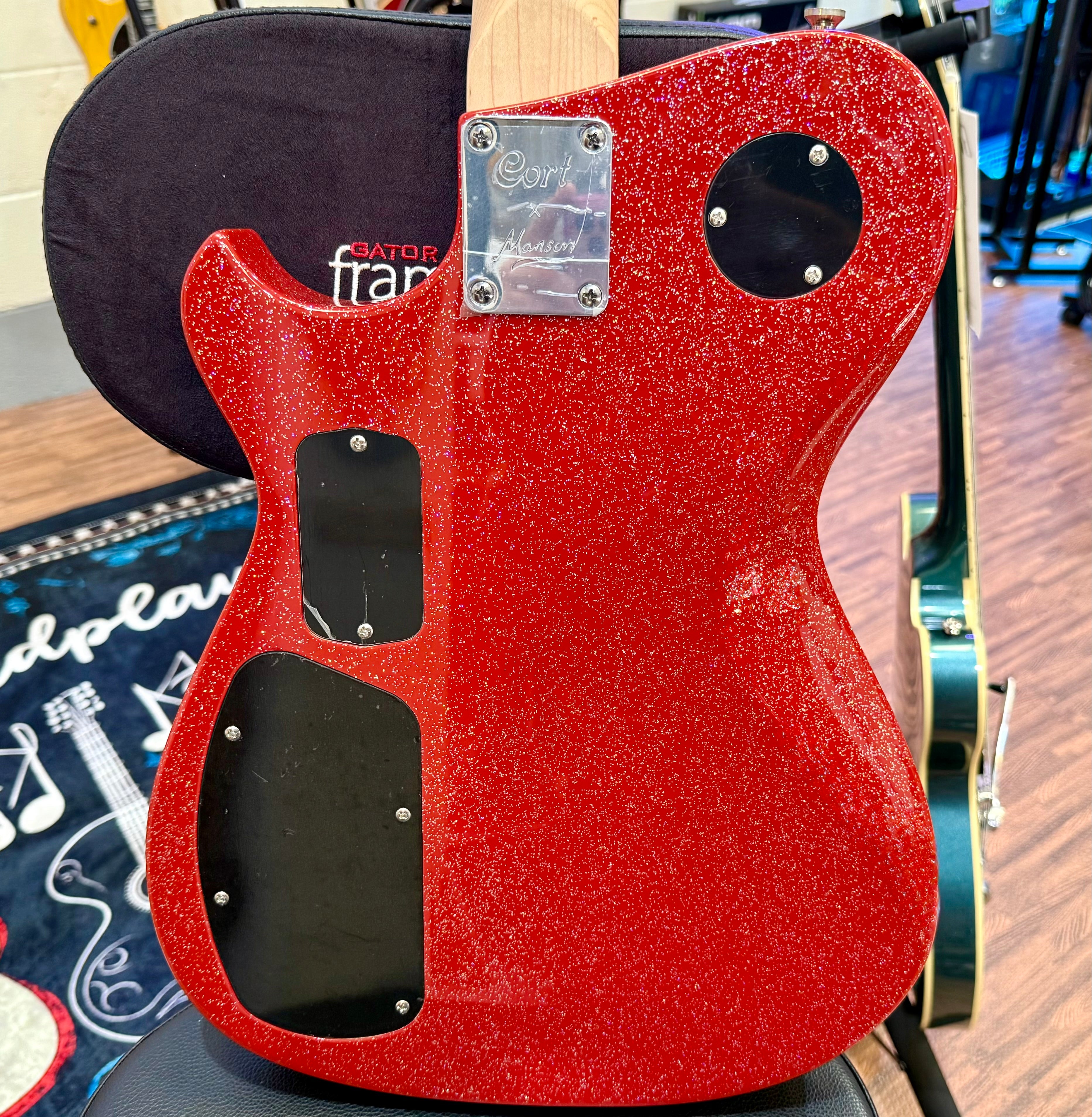 🔥NEW RELEASE🔥 Manson Meta Series Matt Bellamy MBM-2H Sustainiac~ Red Sparkle!
