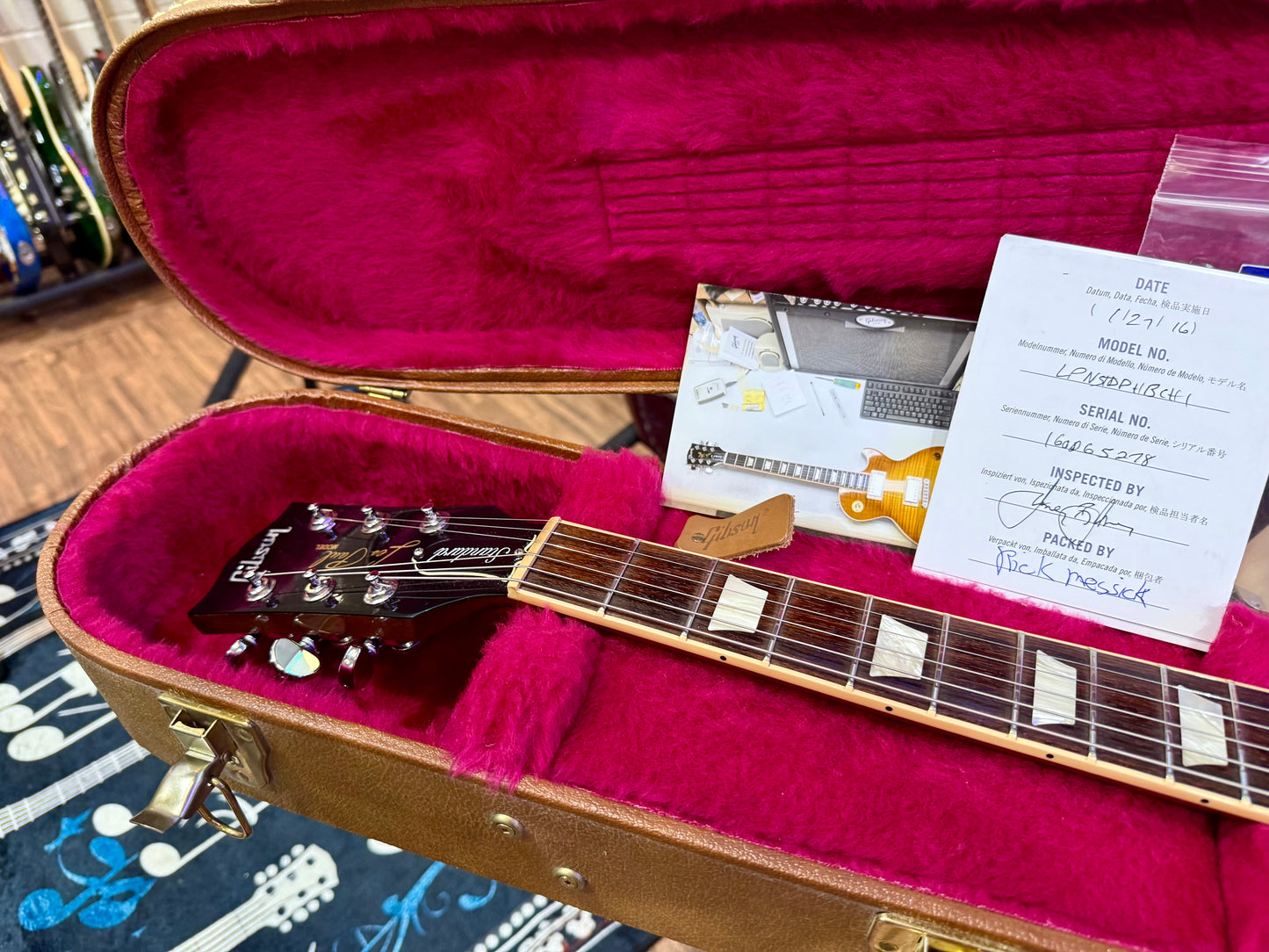 🔥2016 USA🔥 Gibson Les Paul Standard Honeyburst~ AAA Flame~ Hard Case & Candy!