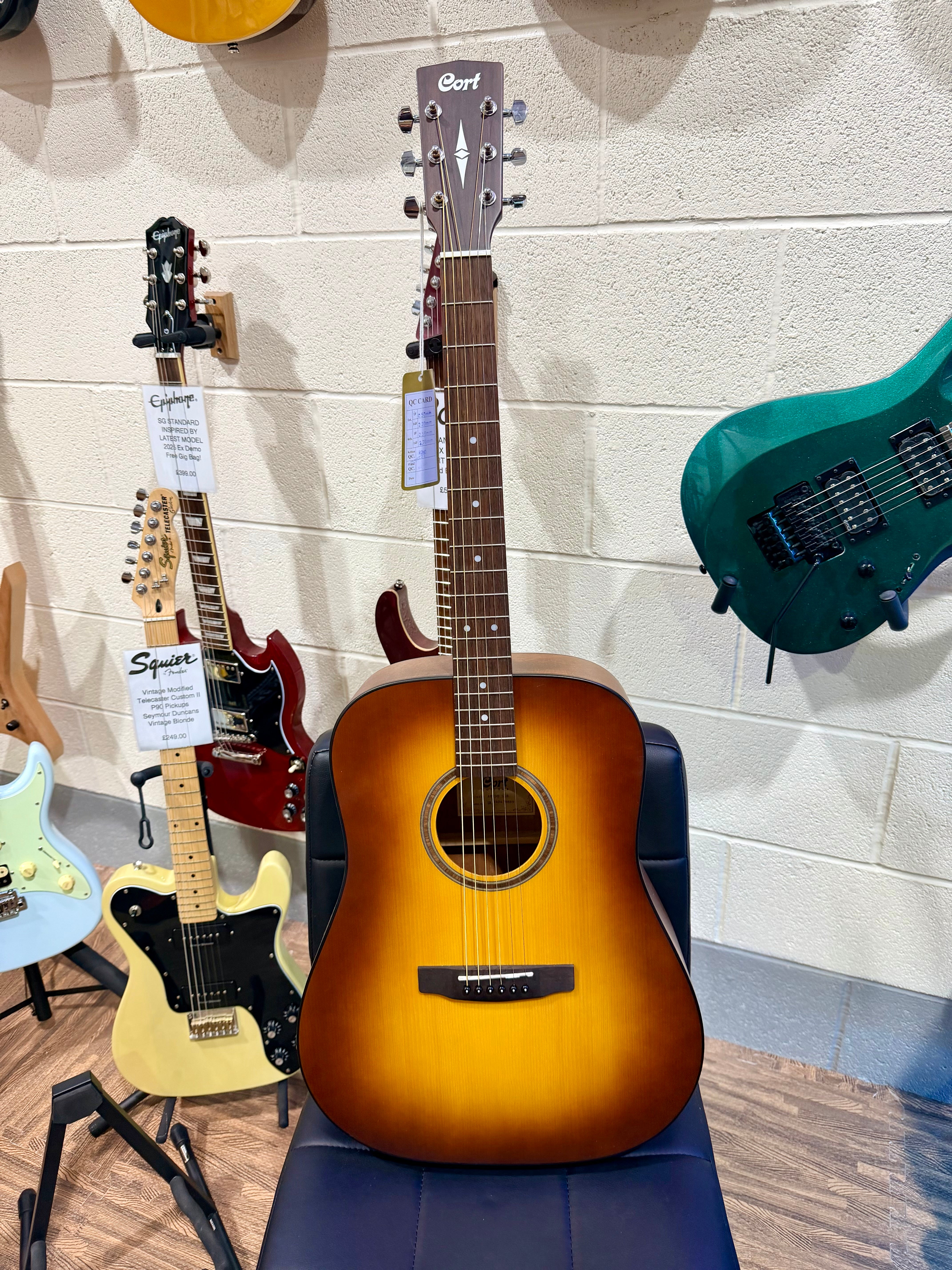 ๐NEW 2025๐ Cort AD850 SSB Satin Sunburst Dreadnought Acoustic Guitar