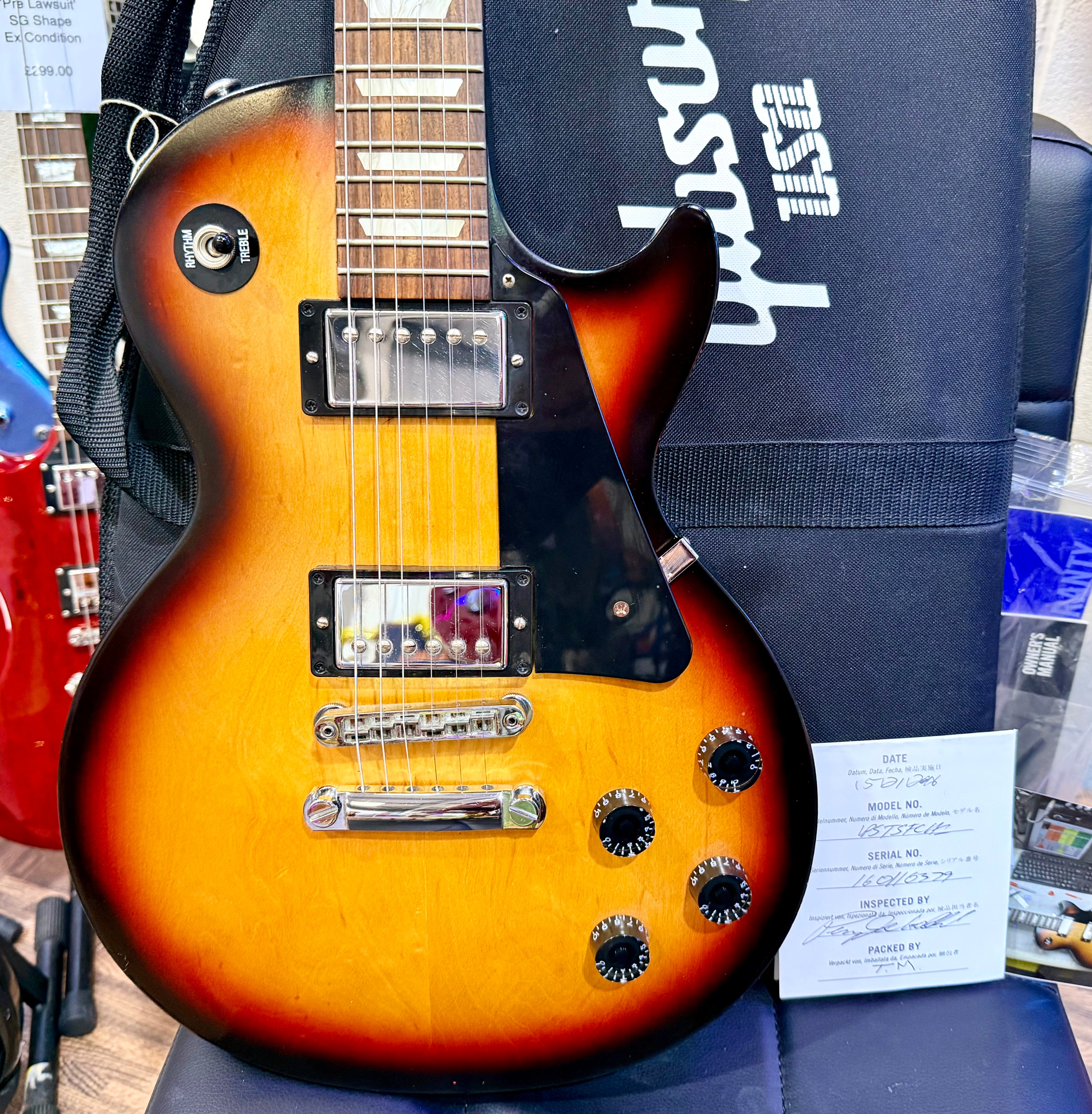🔥2016🔥 Gibson USA Les Paul Studio~ Faded Satin Fireburst~ Gig Bag & Docs!