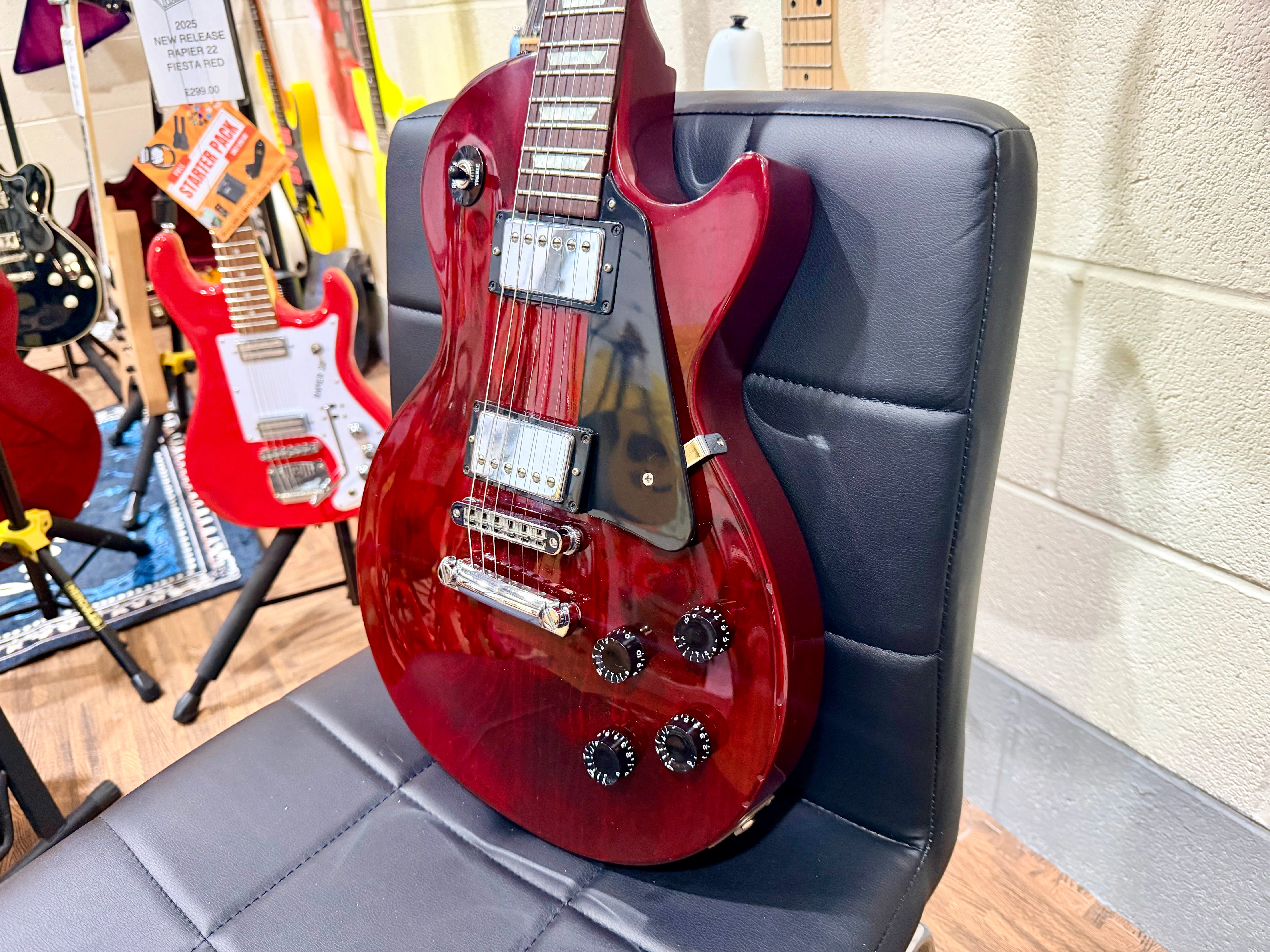 🔥2003🔥 Gibson Les Paul Studio USA~ Electric Guitar~ Wine Red~ 8lb:11oz!