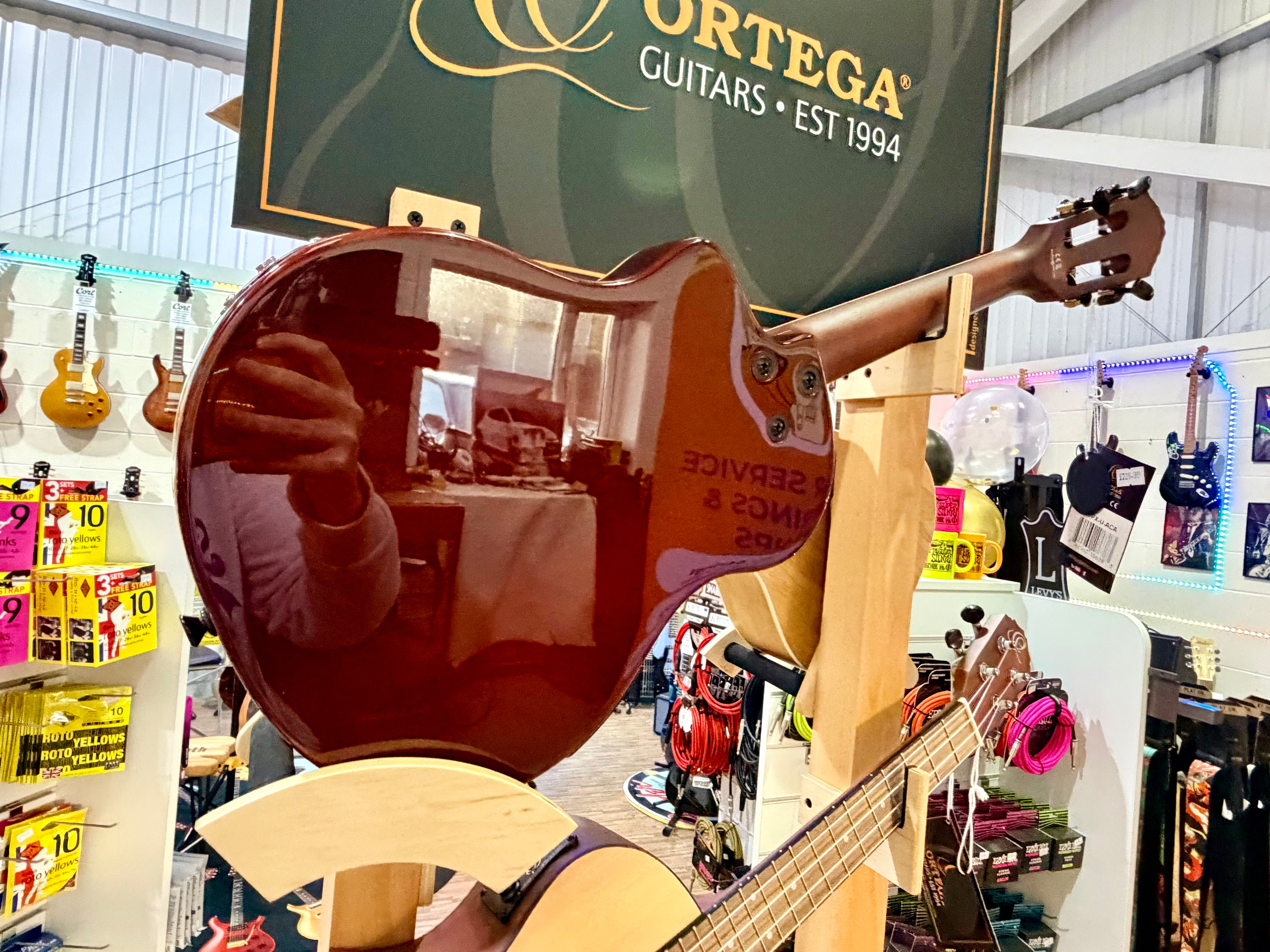 🔥NEW 2025🔥 Ortega Tourplayer Ukelele RTPX-U-ACA~Electric Uke~ Tenor Size + Bag