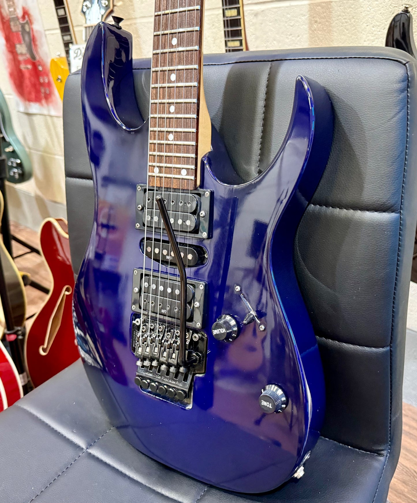 🔥1994 KOREA🔥 Ibanez RG470 JB Superstrat~ Jewel Blue~ Rosewood & Locking Trem!