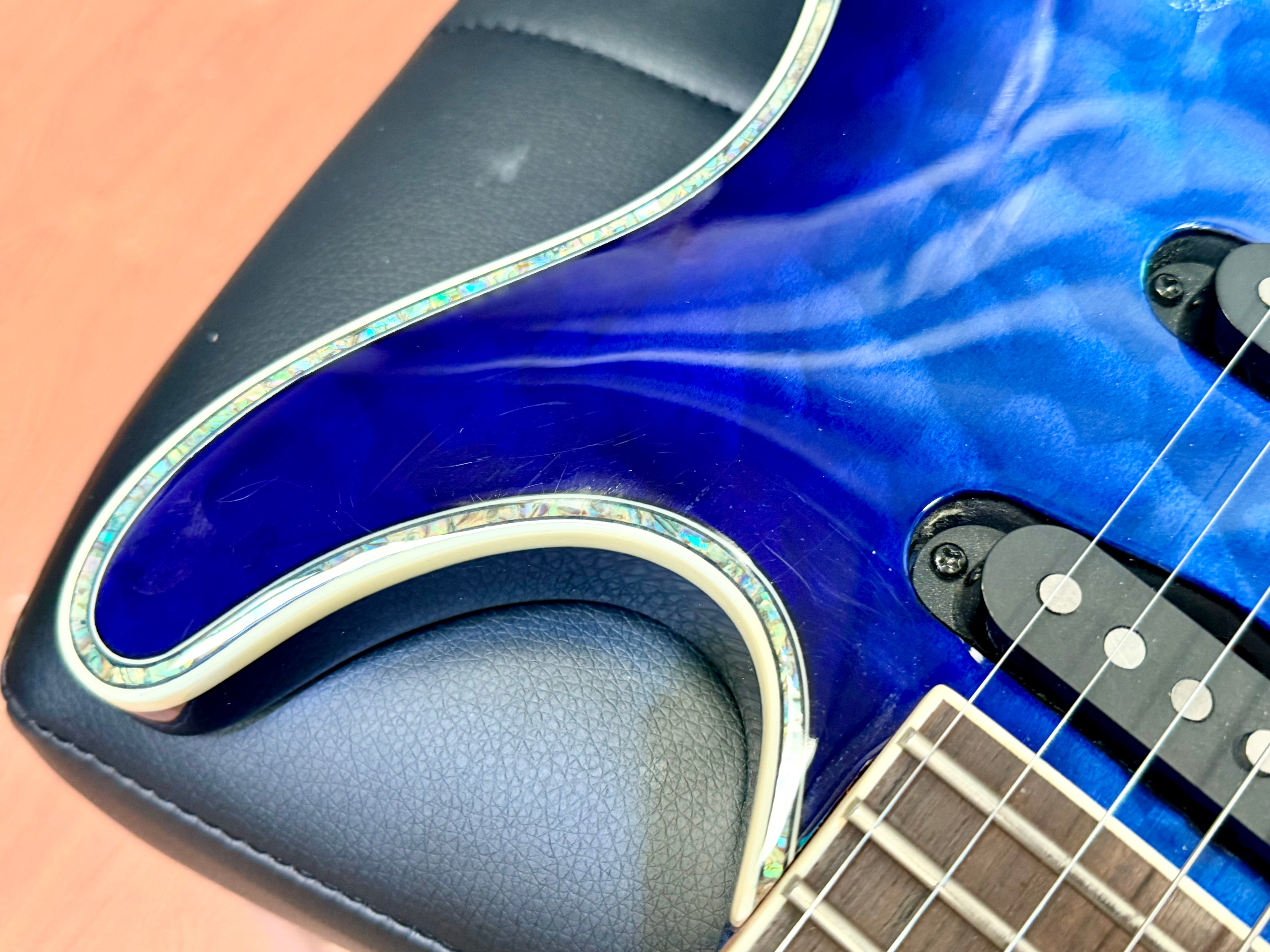 ✨2016✨ Ibanez SA360NQM-SPB~ Sapphire Blue~ SA Series Superstrat HSS Guitar!